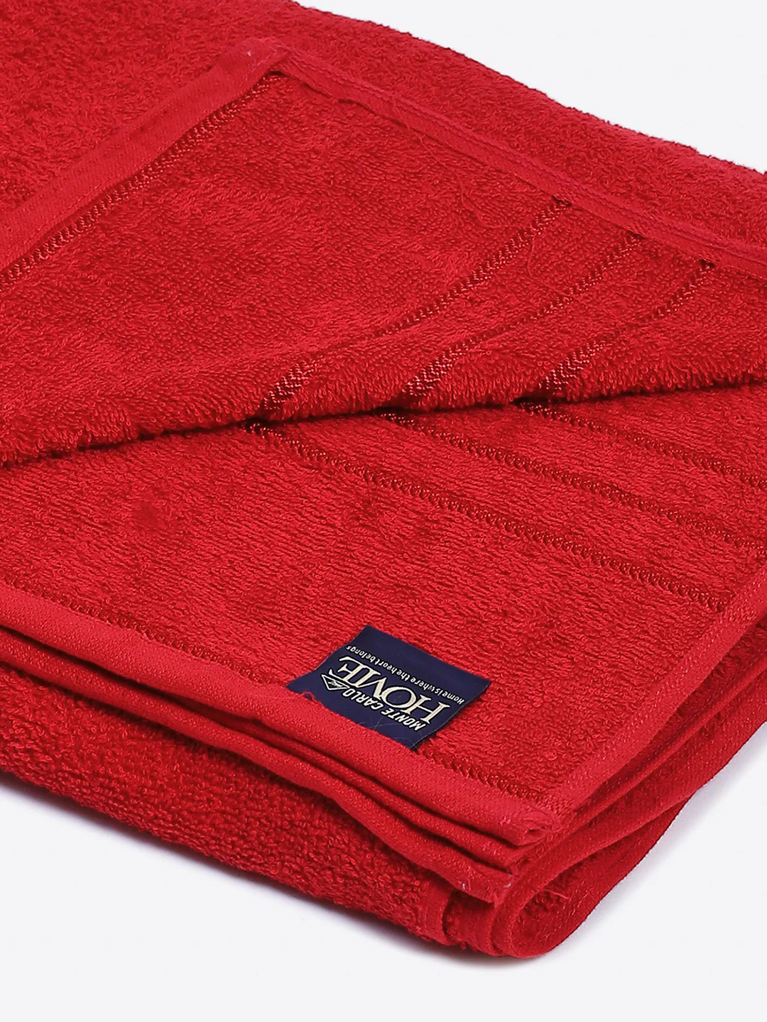 Red Cotton Solid 350 GSM Car Towel (Soho) - Image 3
