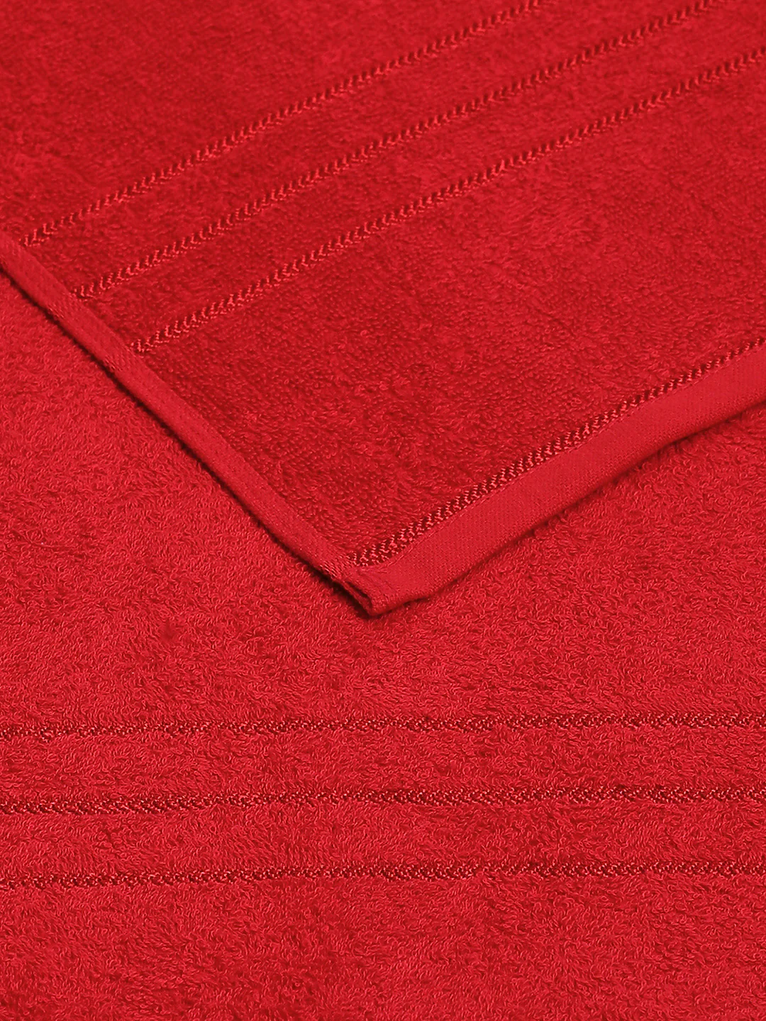 Red Cotton Solid 350 GSM Car Towel (Soho) - Image 4