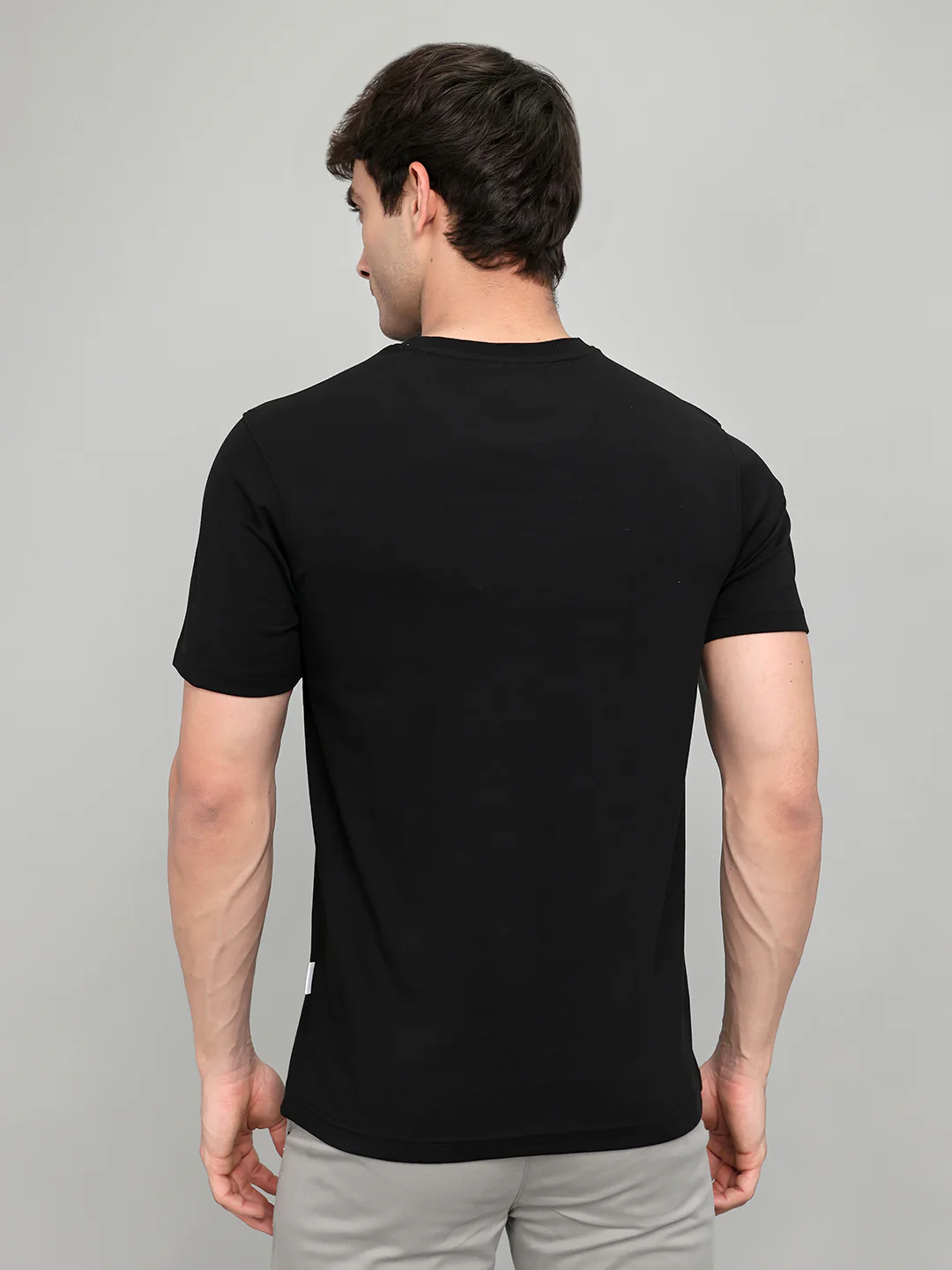 Rock.it Men Black Printed Round Neck Half Sleeve T-Shirt - Image 4