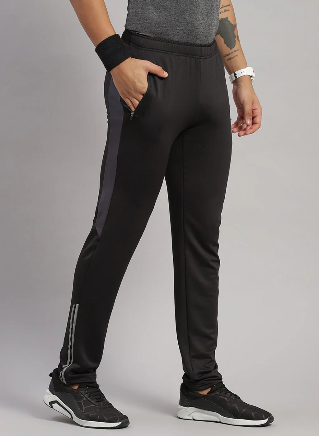 Rock.it Men Black Regular Fit Lower - Image 3