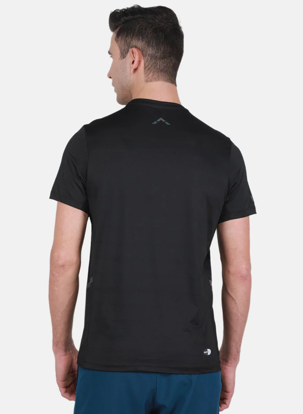 Rock.it Men Black Self Design T-Shirt - Image 3