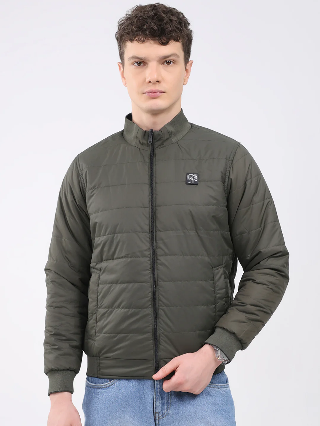 Rock.it Men Black Solid Hooded Full Sleeve Reversible Jacket - Image 7
