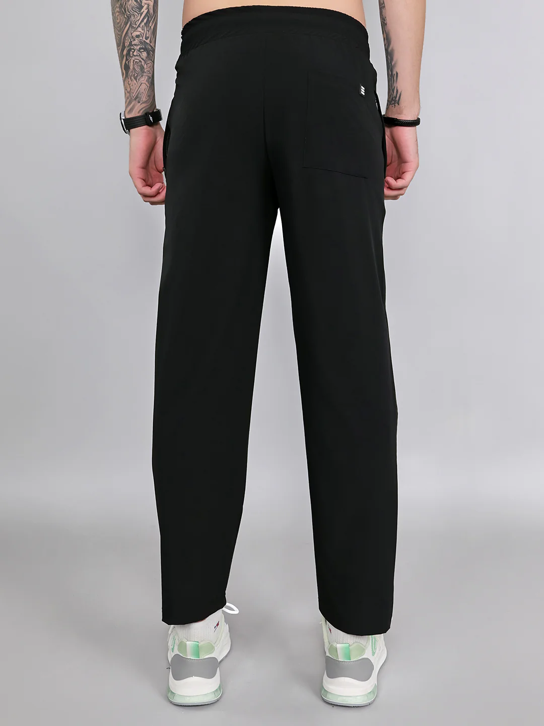 Rock.it Men Black Solid Regular Fit Lower - Image 4