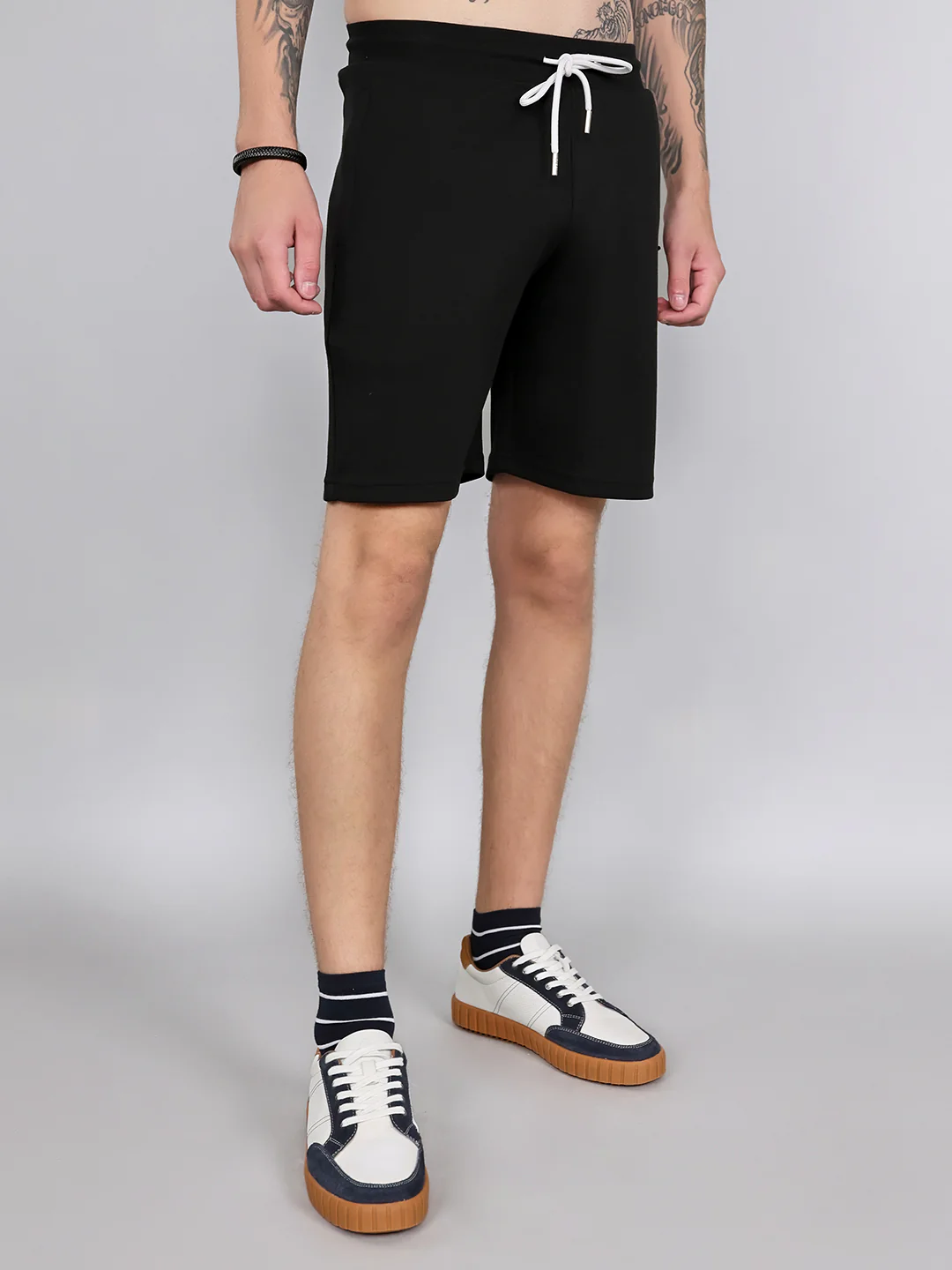 Rock.it Men Black Solid Regular Fit Shorts - Image 3