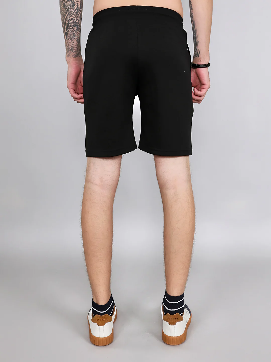 Rock.it Men Black Solid Regular Fit Shorts - Image 4