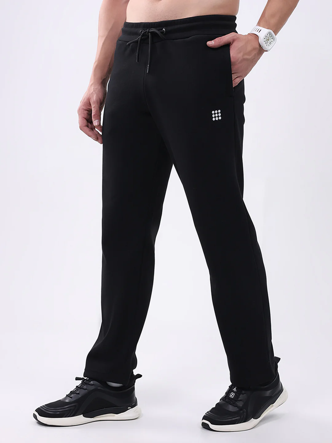 Rock.it Men Black Solid Regular Fit Winter Lower - Image 3