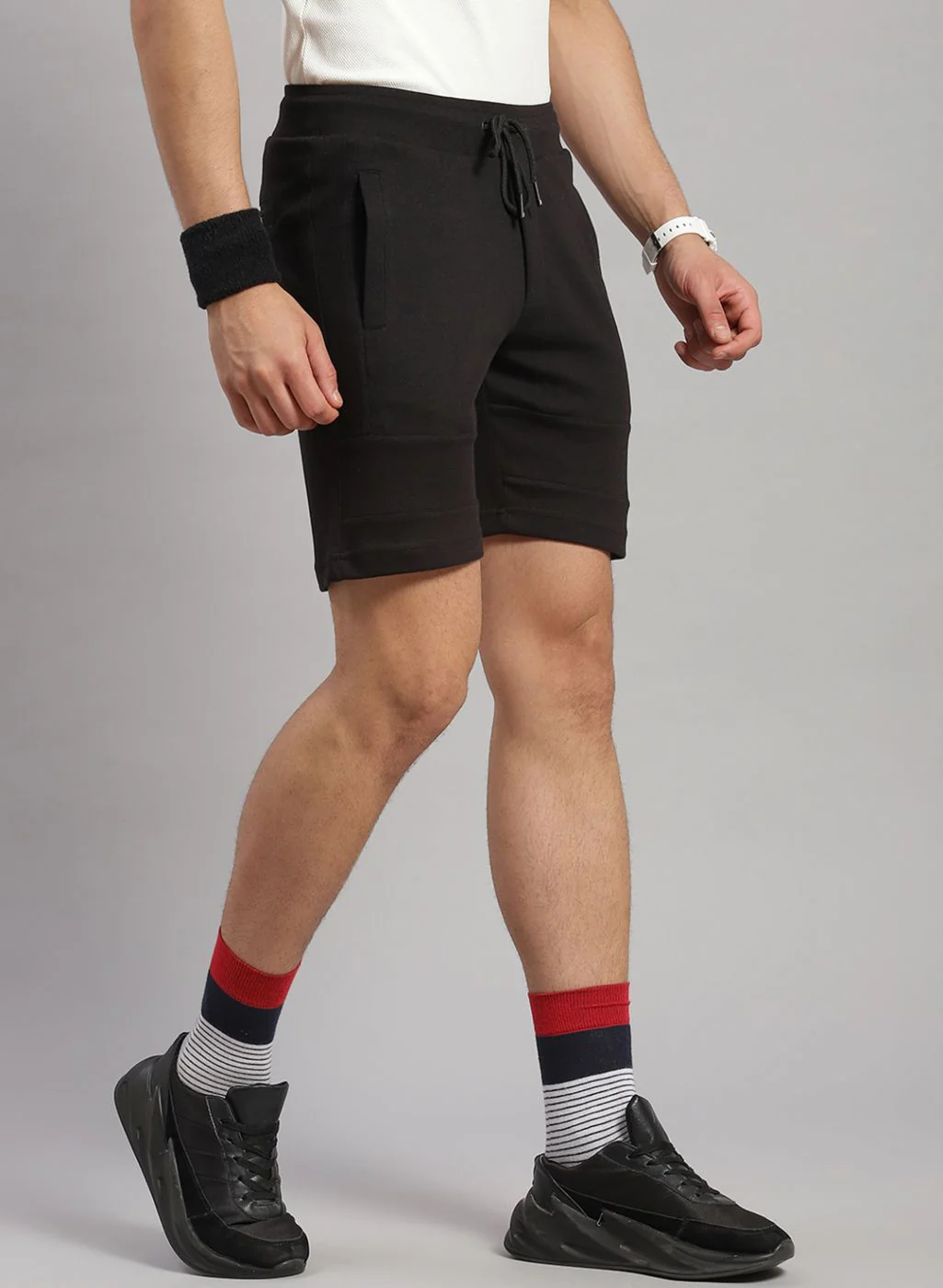 Rock.it Men Black Solid Short - Image 5