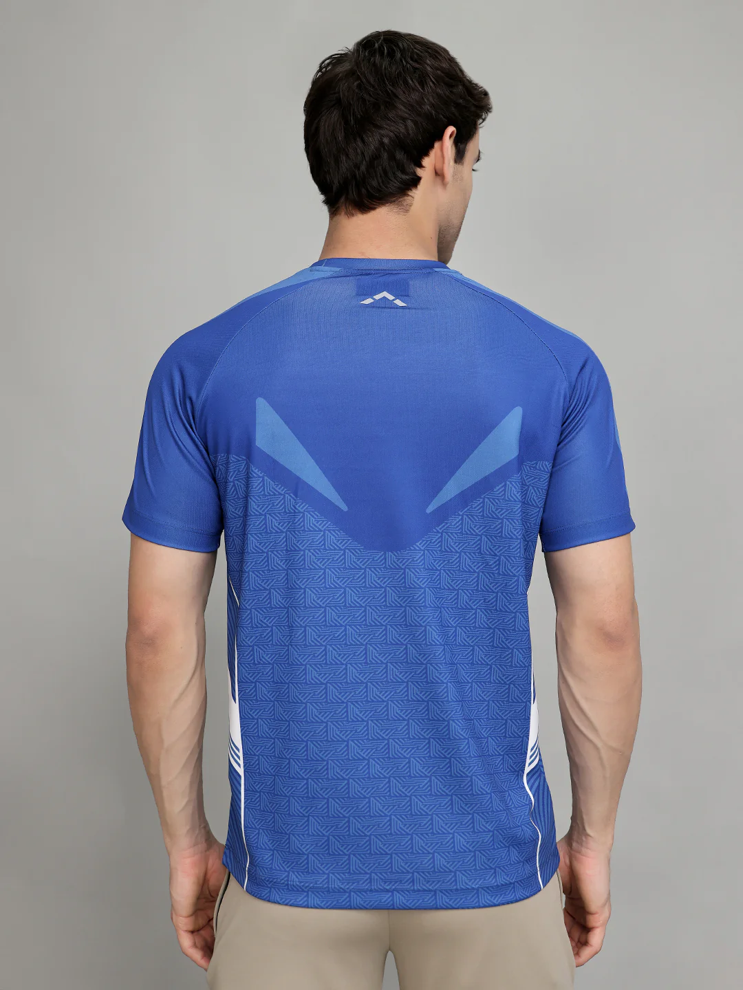 Rock.it Men Blue Printed Round Neck Half Sleeve T-Shirt - Image 4