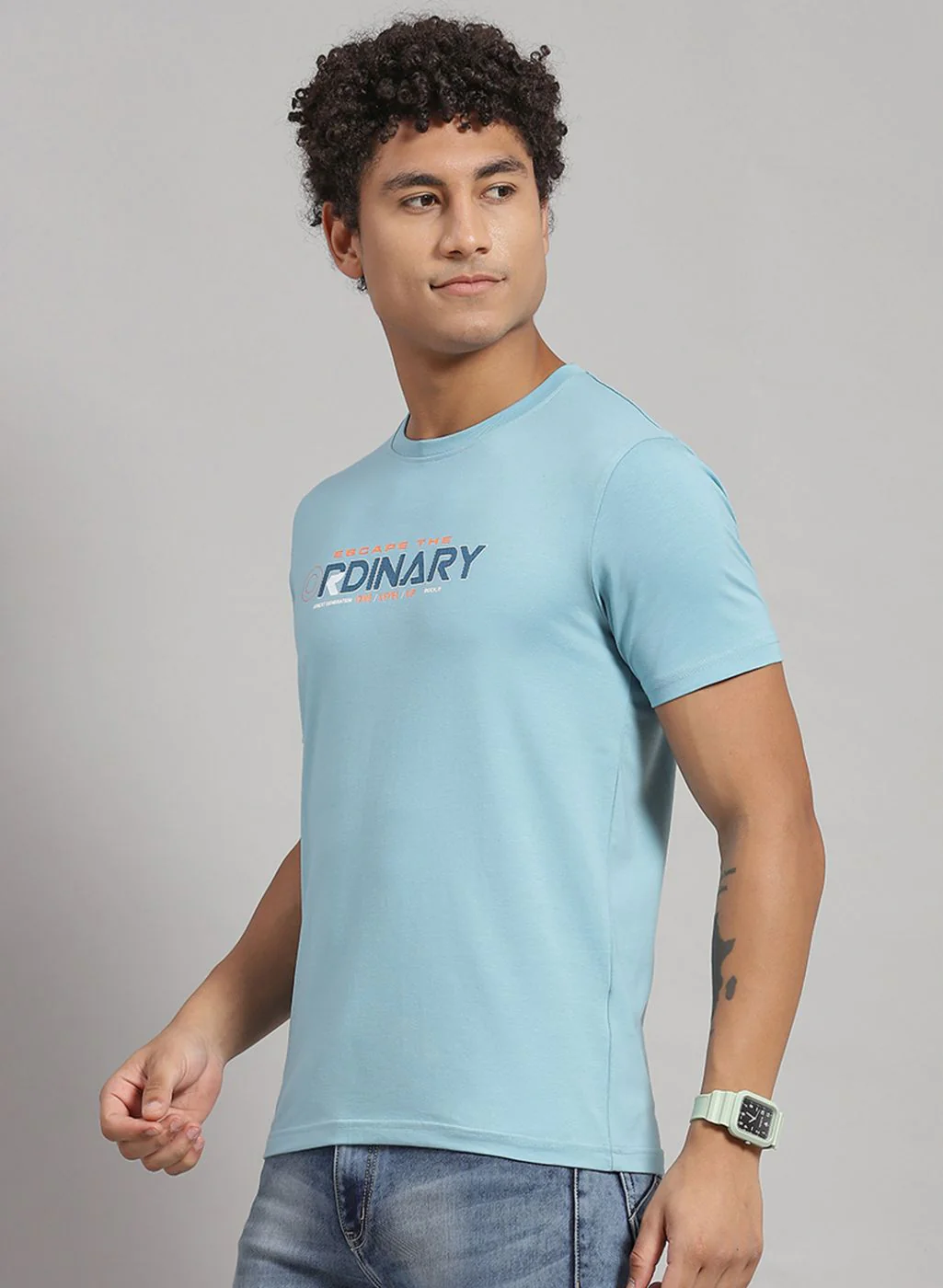 Rock.it Men Blue Printed T-Shirt 2 Pc - Image 3