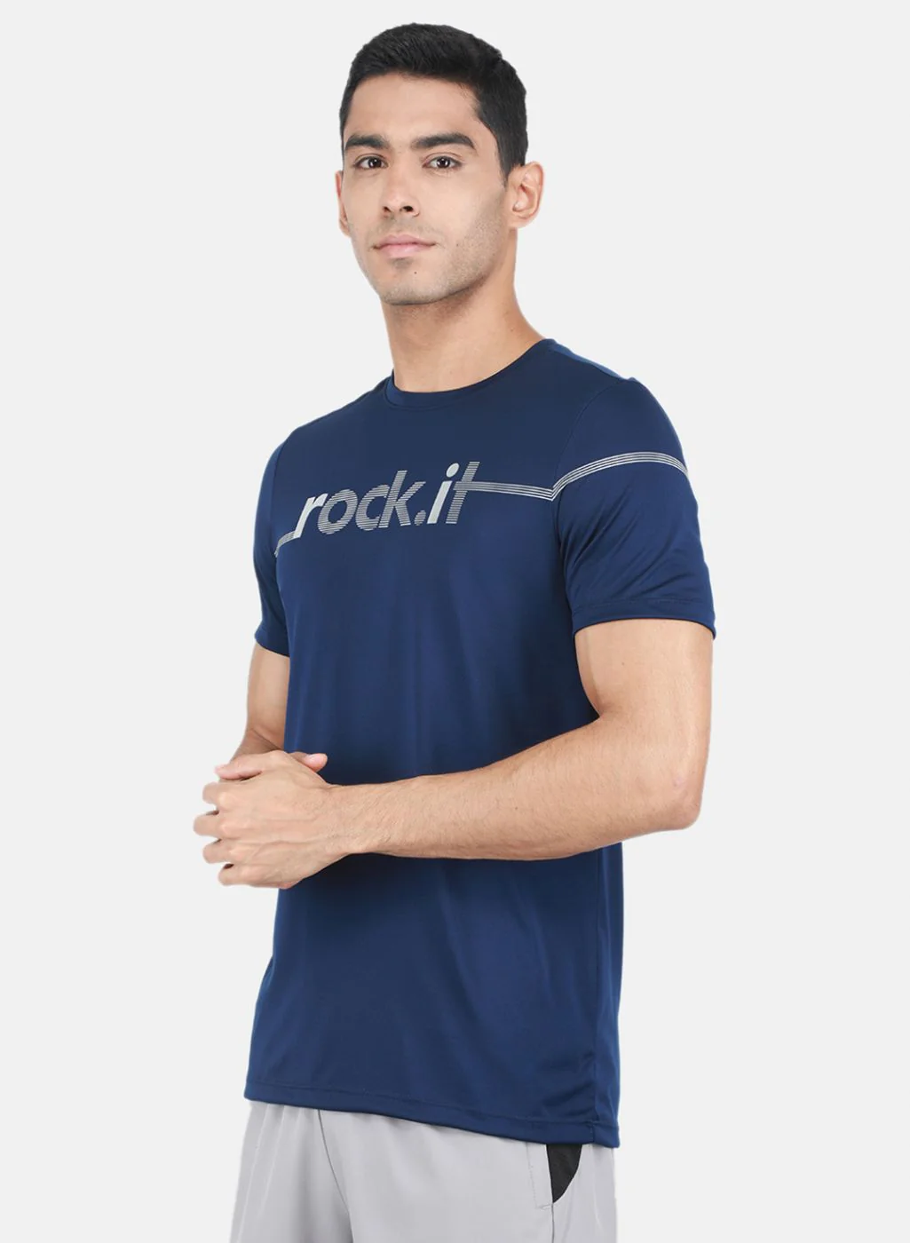 Rock.it Men Blue Printed T-Shirt - Image 2