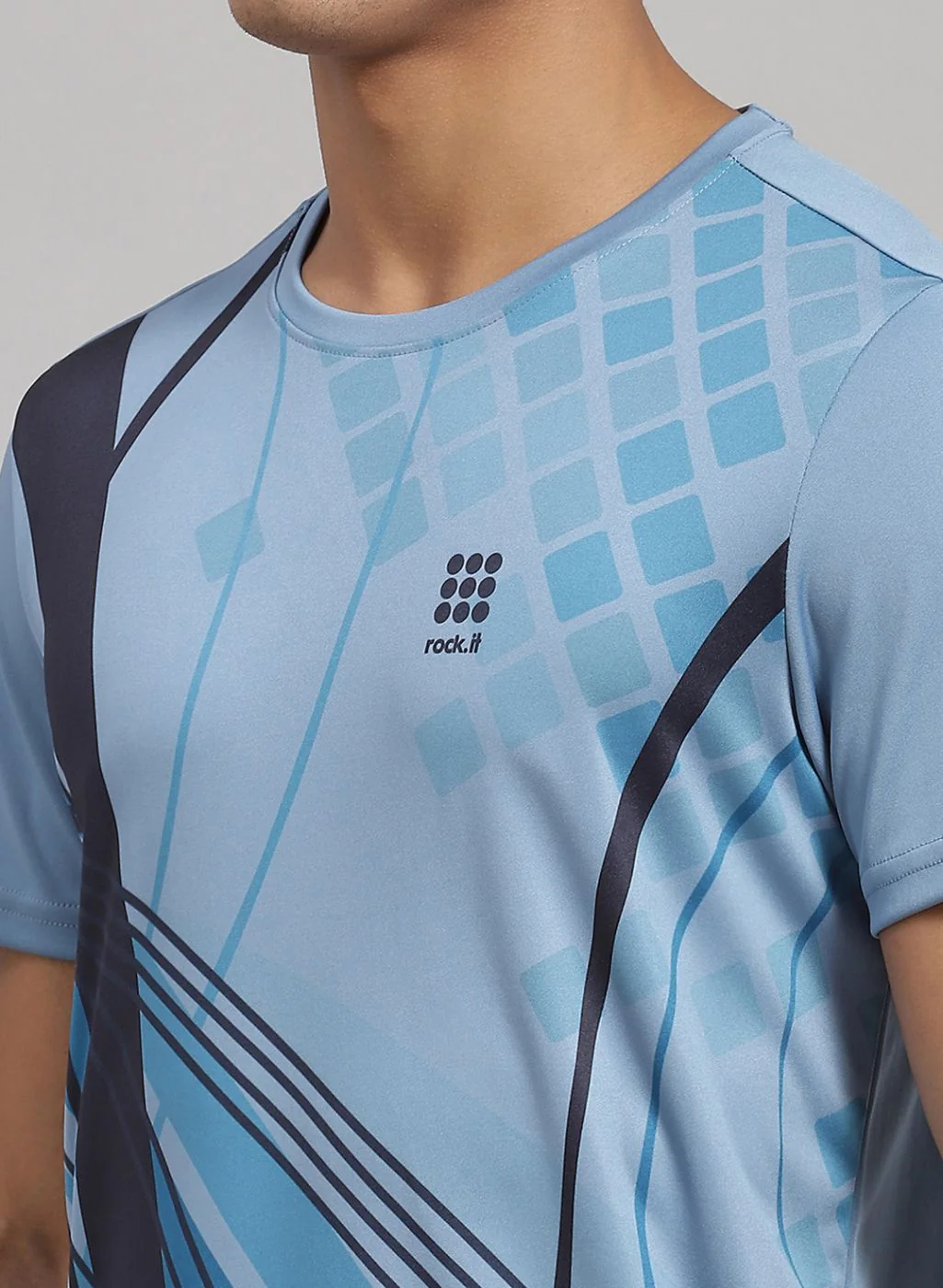 Rock.it Men Blue Printed T-Shirt - Image 6