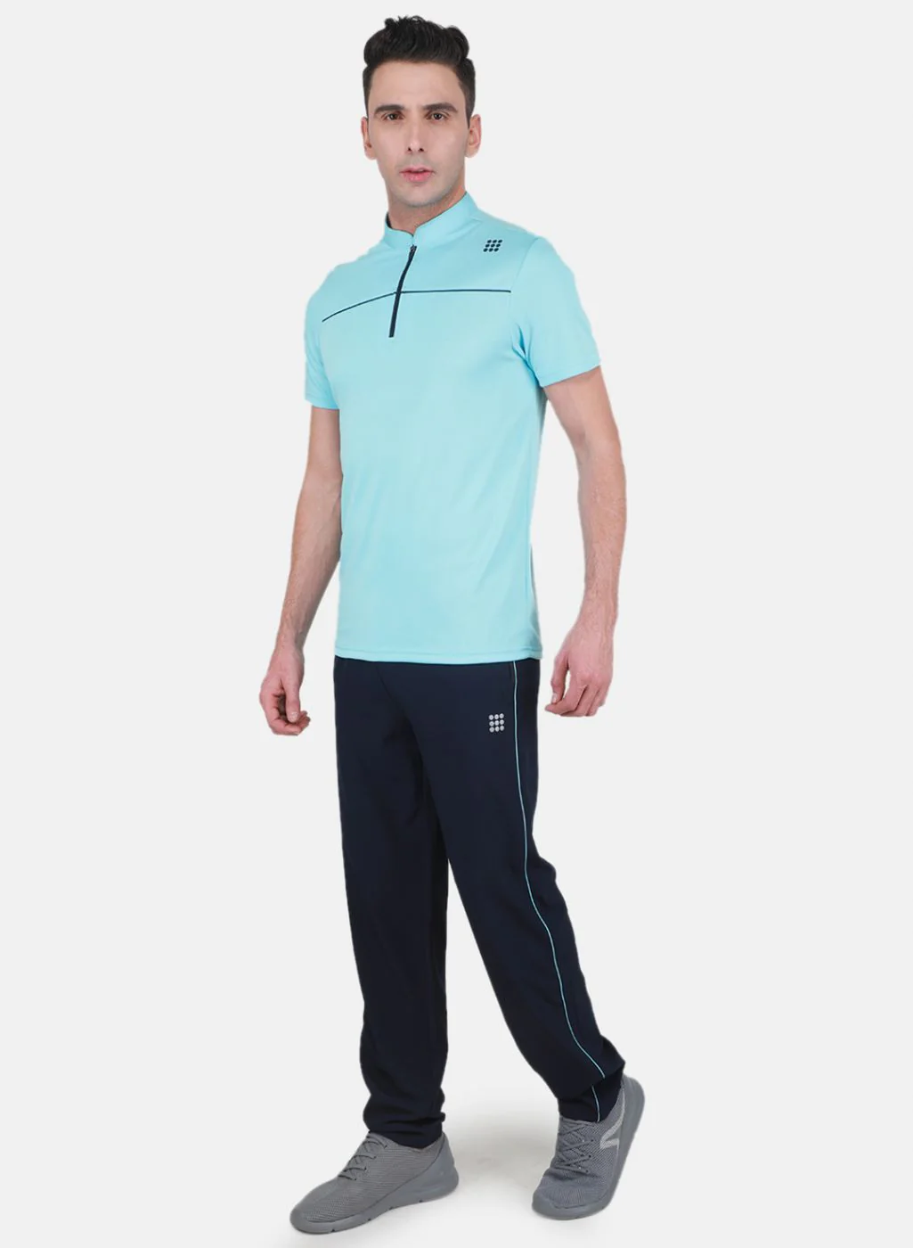 Rock.it Men Blue Self Design Tracksuit - Image 2