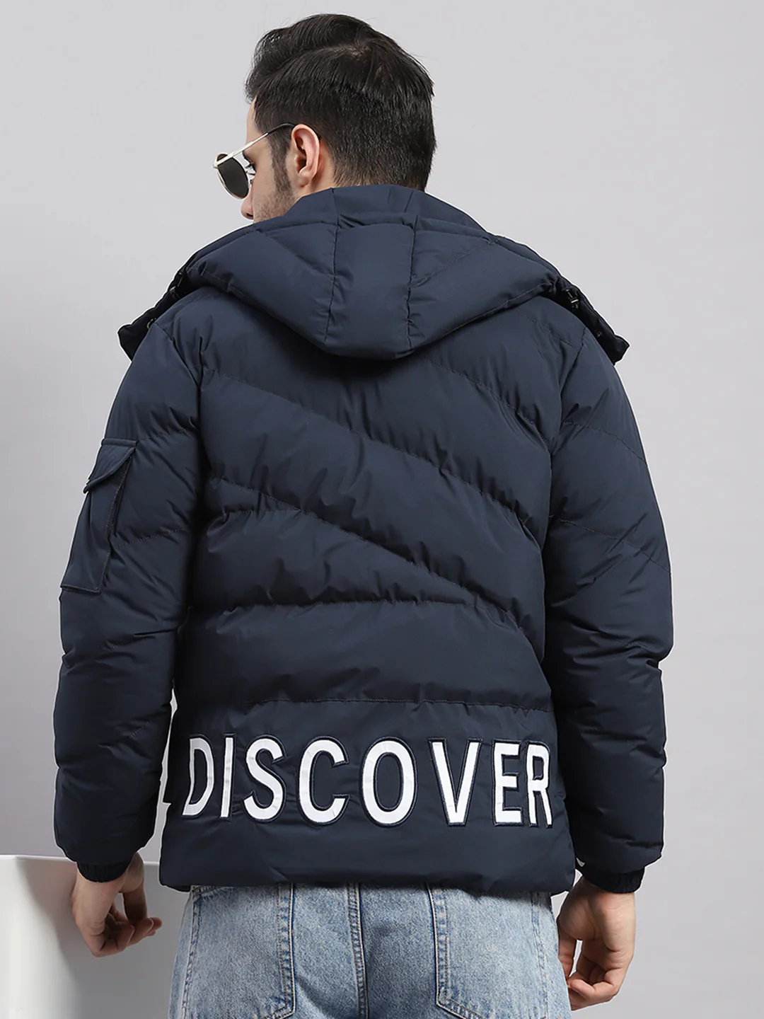 Rock.it Men Blue Solid Collar Full Sleeve Jacket - Image 6