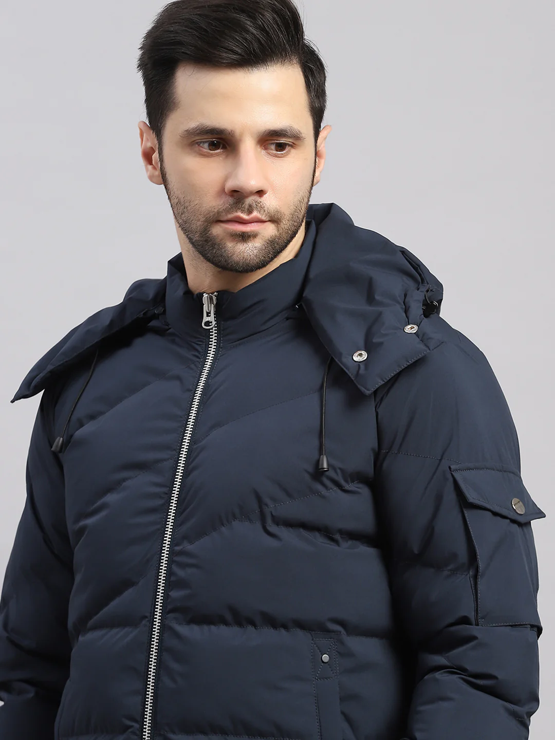 Rock.it Men Blue Solid Collar Full Sleeve Jacket - Image 7
