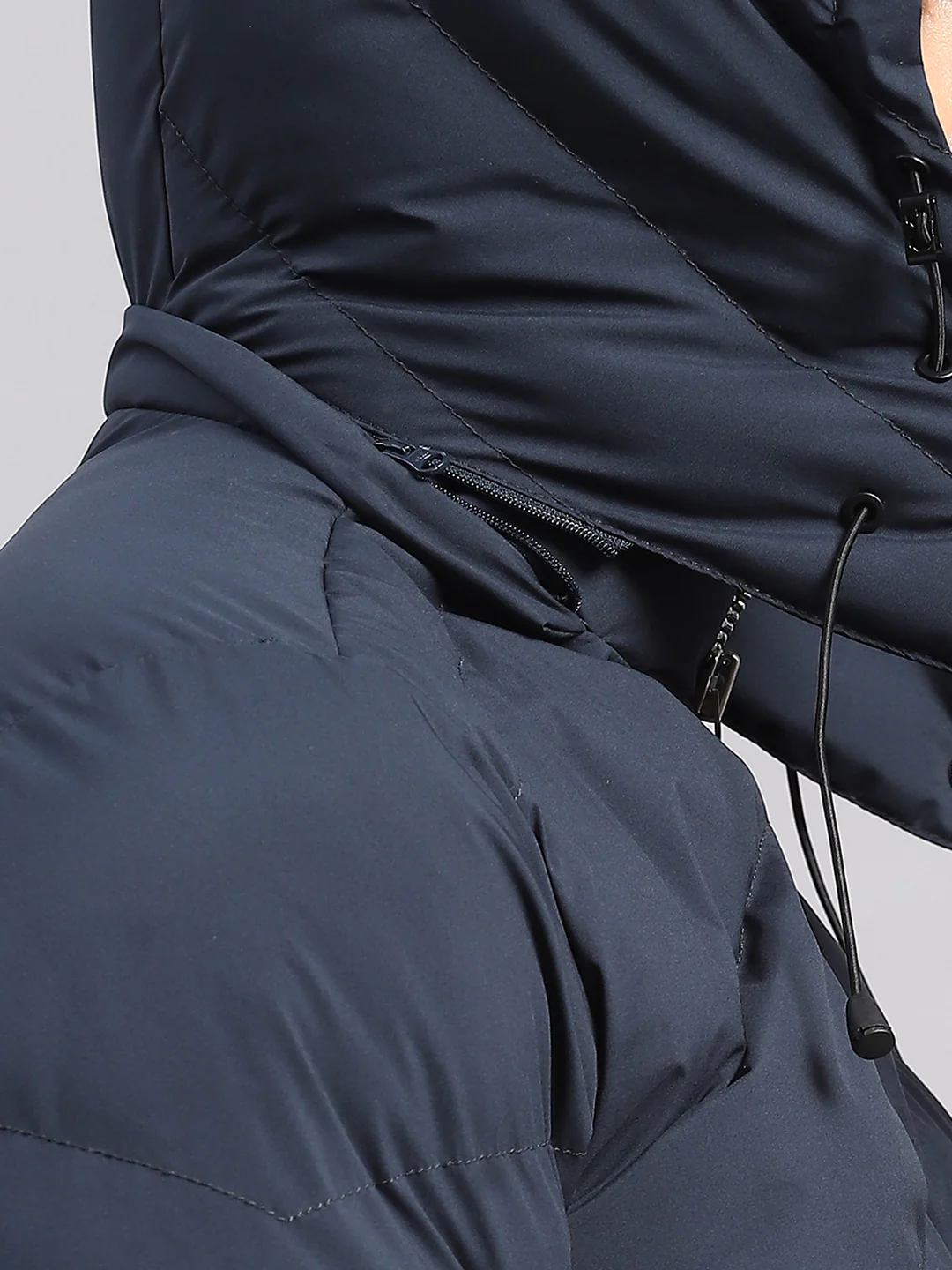 Rock.it Men Blue Solid Collar Full Sleeve Jacket - Image 8