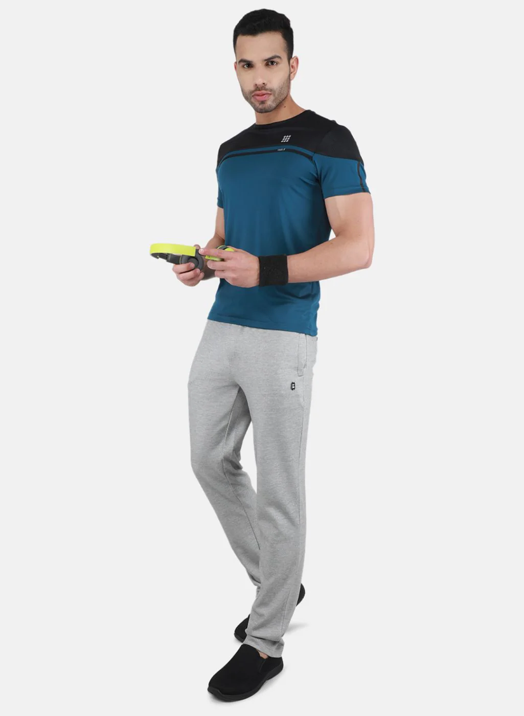 Rock.it Men Blue Solid T-Shirt - Image 4
