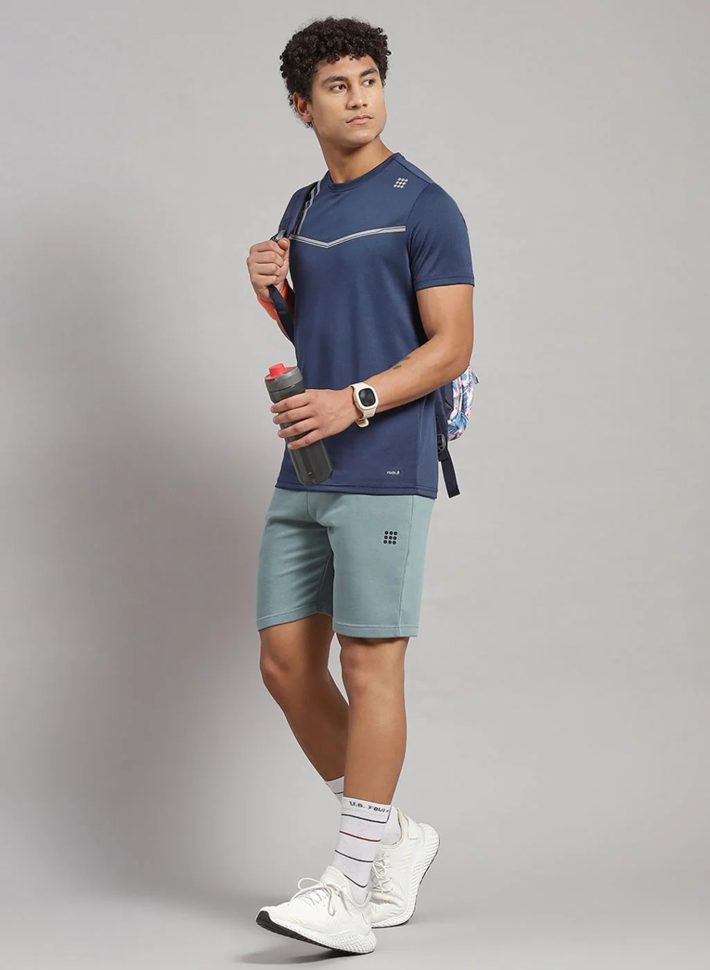 Rock.it Men Blue Solid T-Shirt - Image 5
