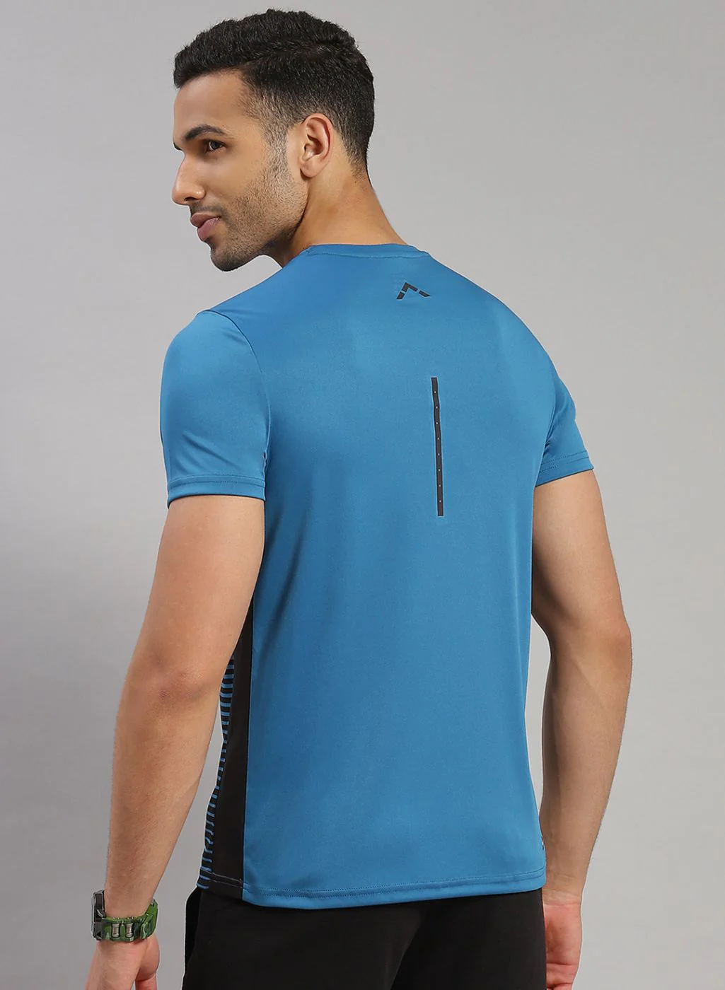 Rock.it Men Blue Stripe T-Shirt - Image 5