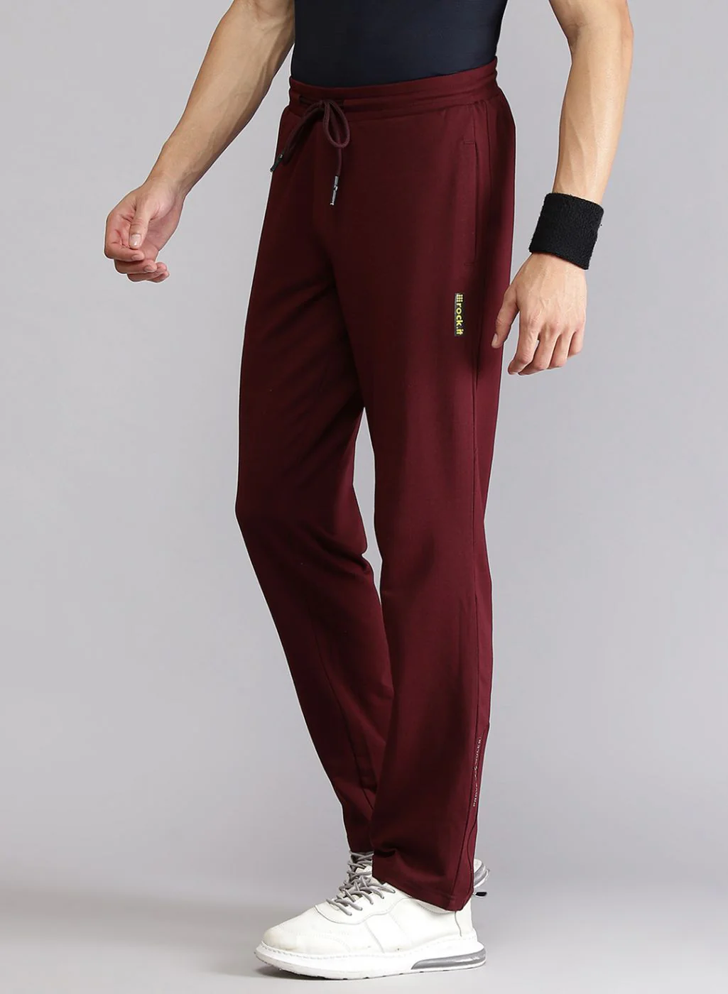 Rock.it Men Burgundy Smart Fit Lower - Image 3