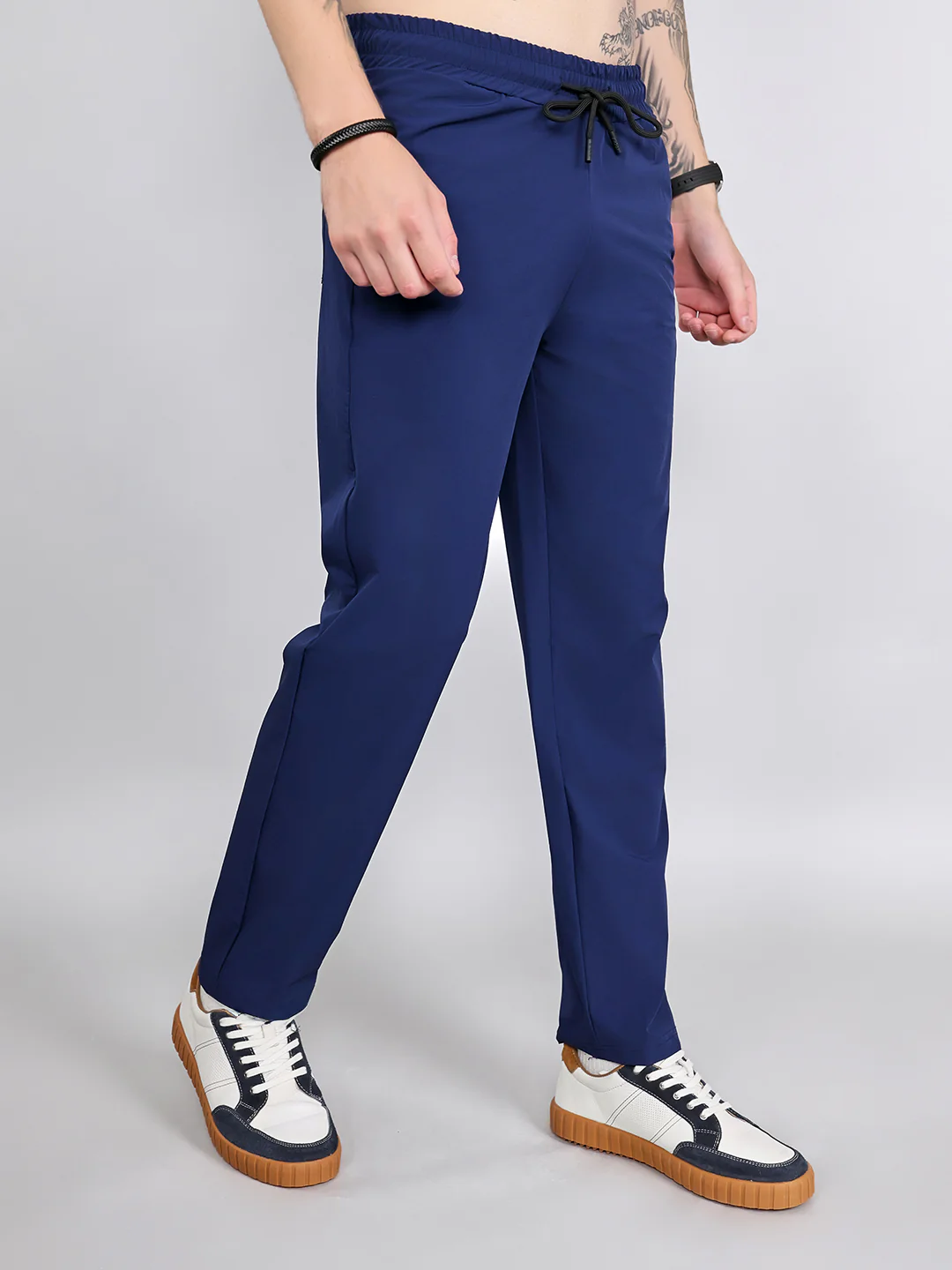 Rock.it Men Dark Blue Solid Regular Fit Lower - Image 3
