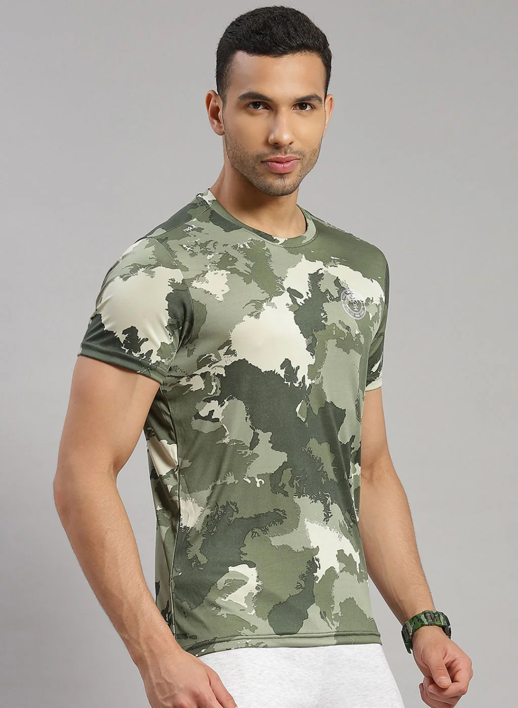 Rock.it Men Green Printed T-Shirt - Image 4