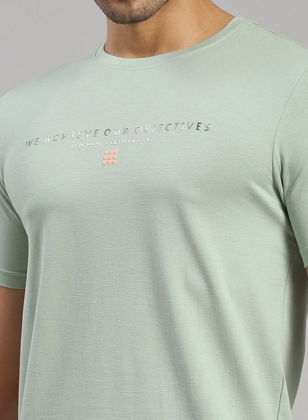 Rock.it Men Green Printed T-Shirt - Image 6