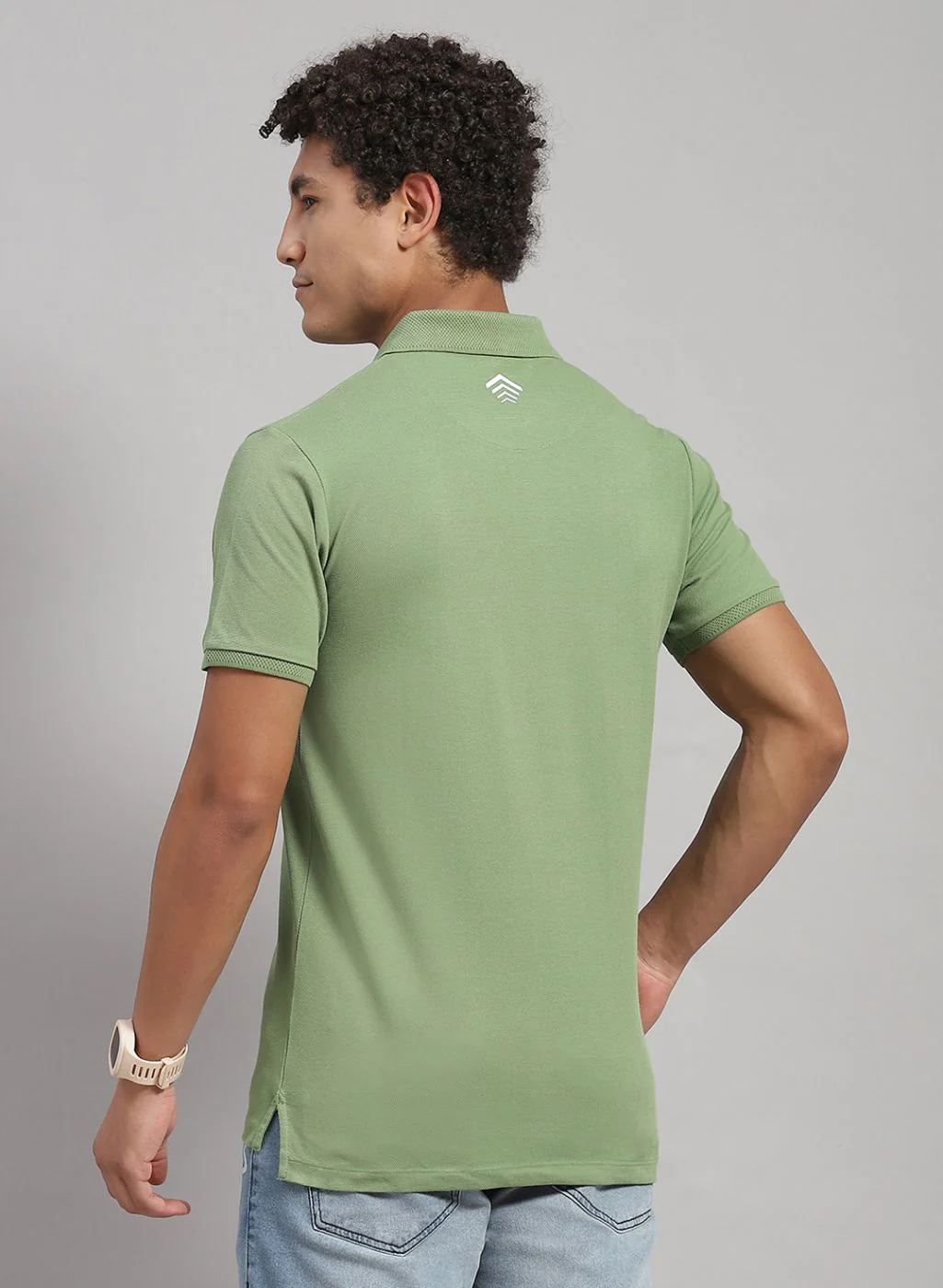 Rock.it Men Green Solid T-Shirt - Image 4