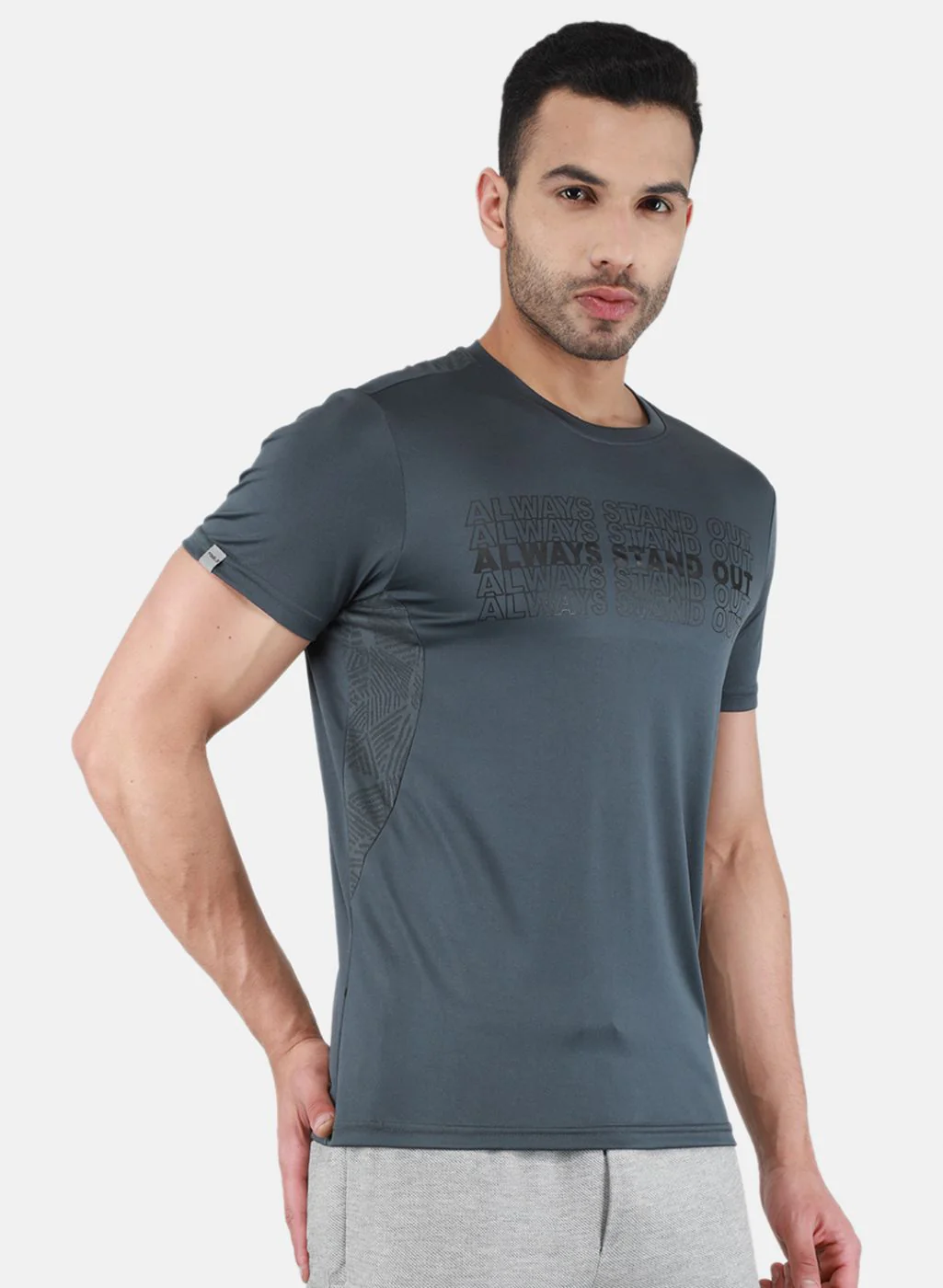 Rock.it Men Grey Printed T-Shirt - Image 6