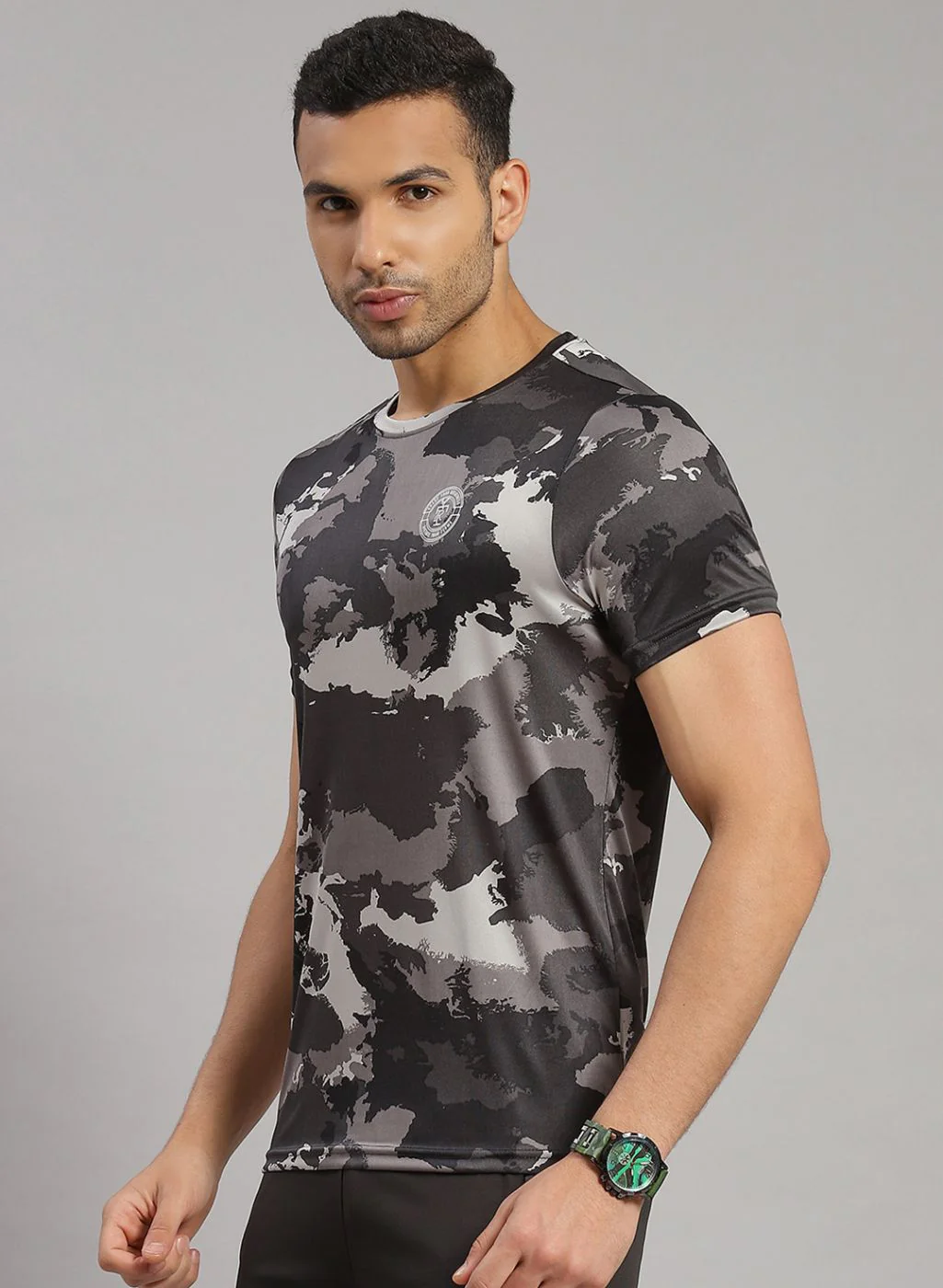 Rock.it Men Grey Printed T-Shirt - Image 3