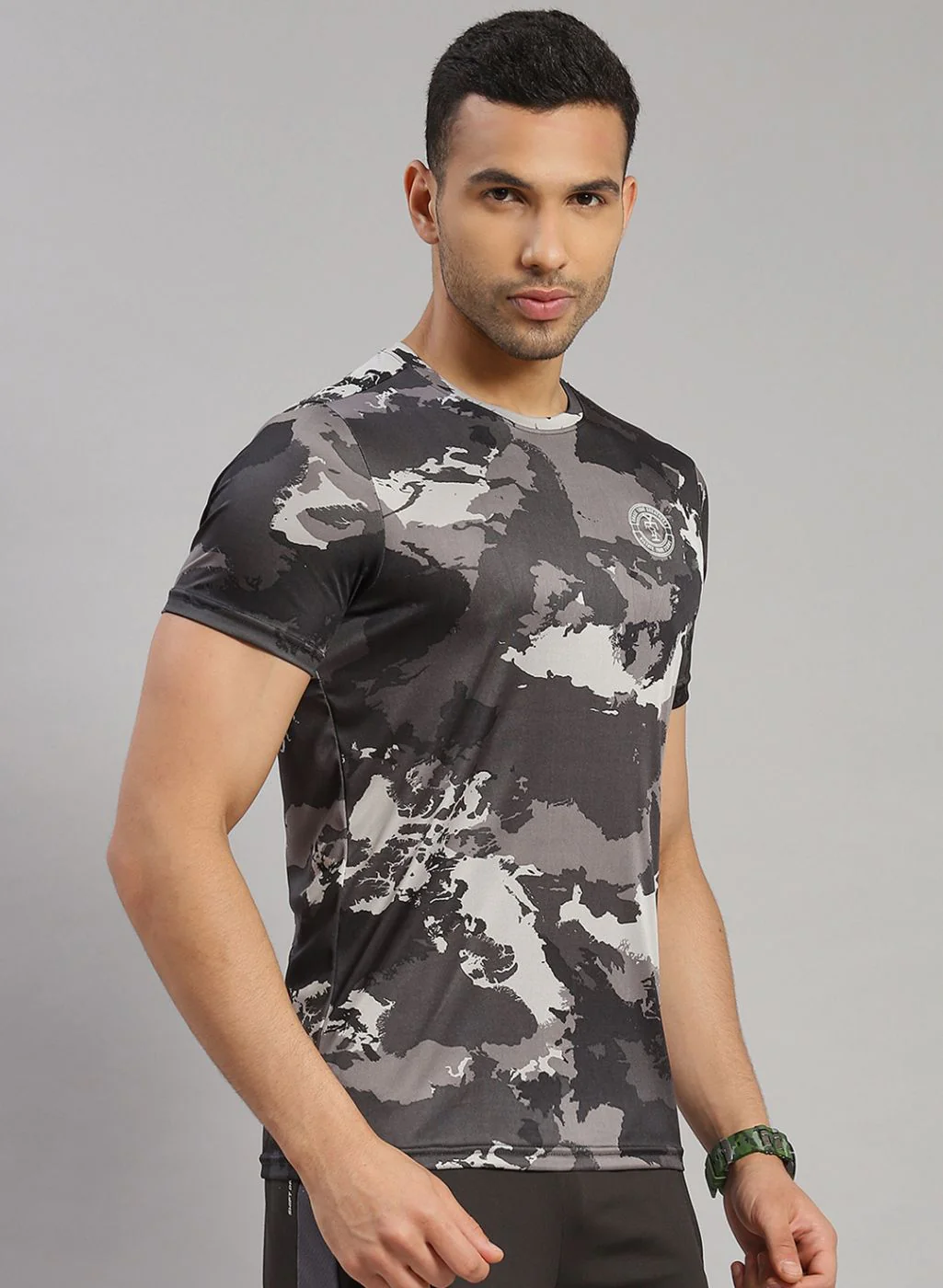 Rock.it Men Grey Printed T-Shirt - Image 4