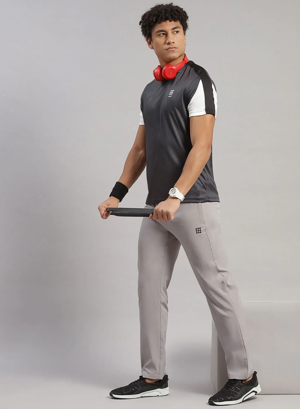 Rock.it Men Grey Regular Fit Lower - Image 5
