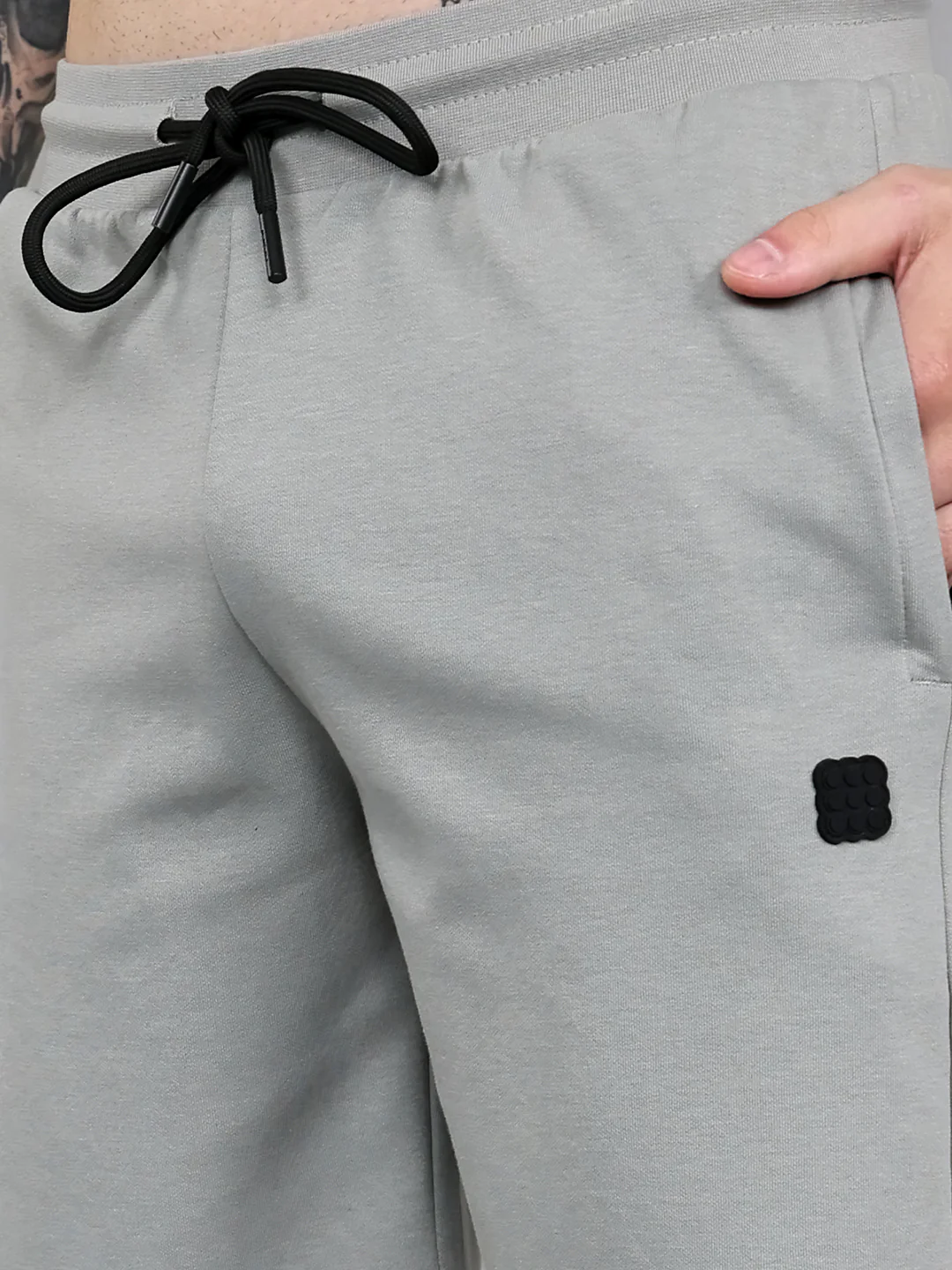 Rock.it Men Grey Solid Regular Fit Shorts - Image 5