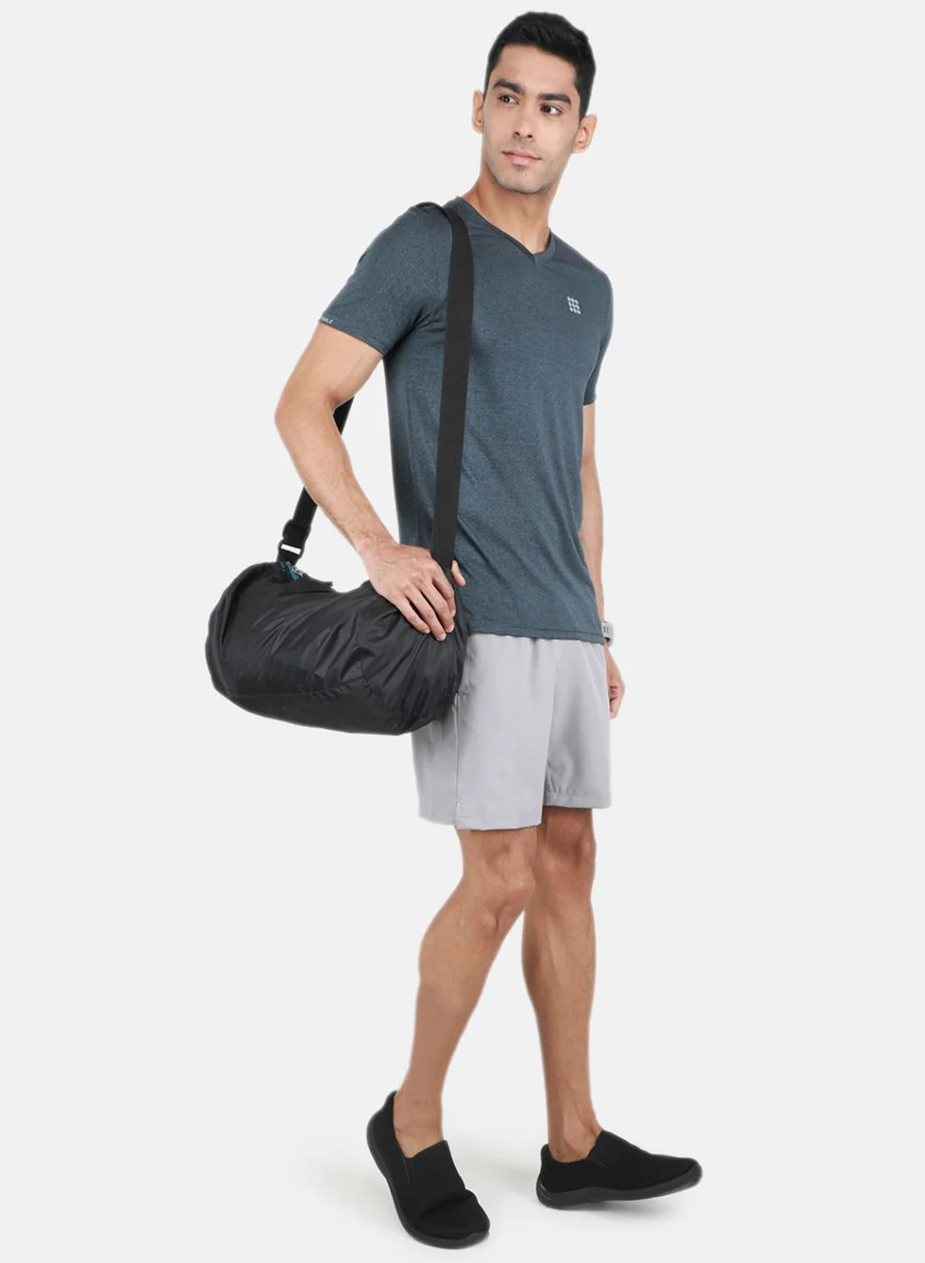 Rock.it Men Grey Solid T-Shirt - Image 4