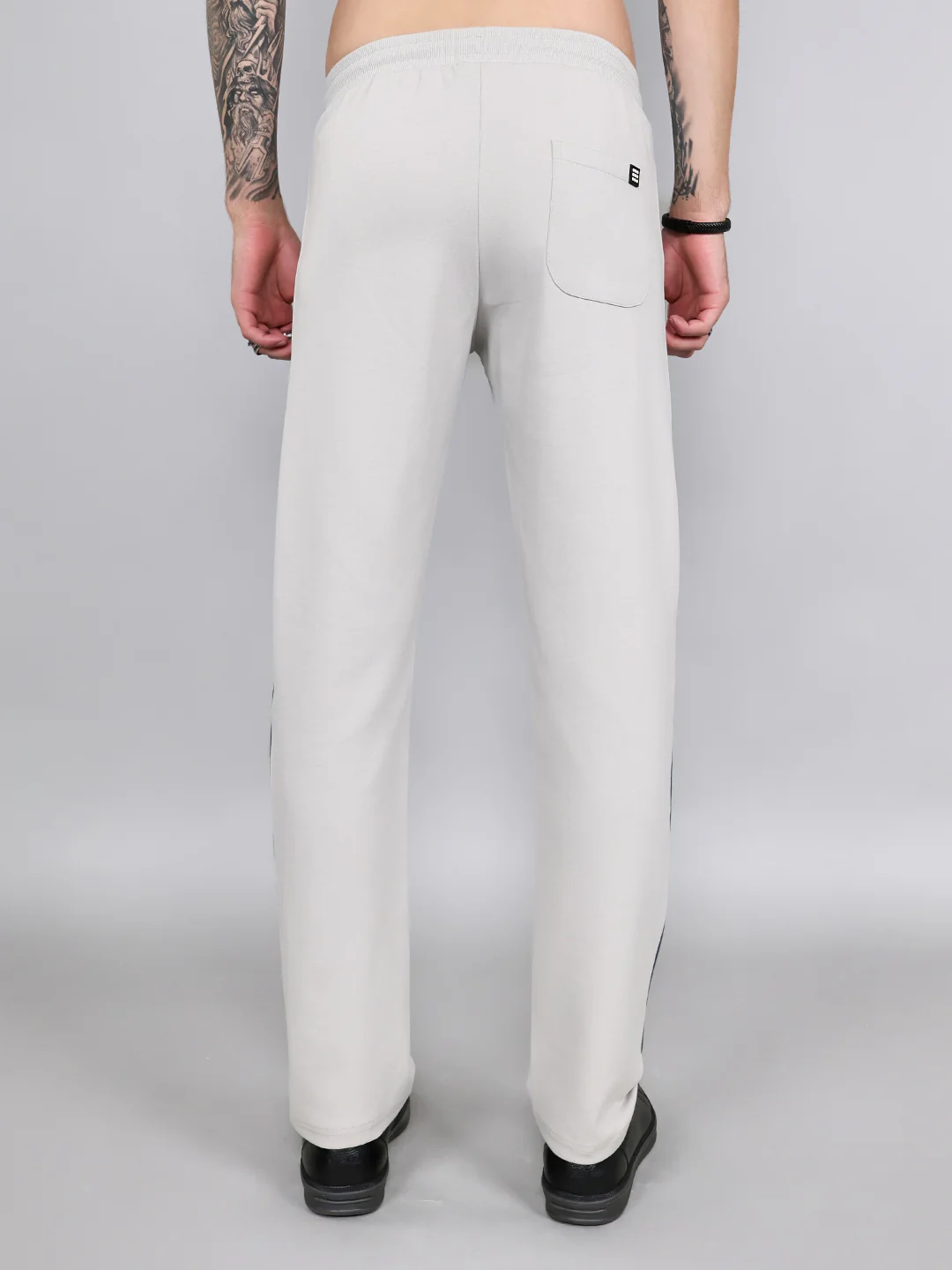 Rock.it Men Light Grey Solid Smart Fit Lower - Image 4