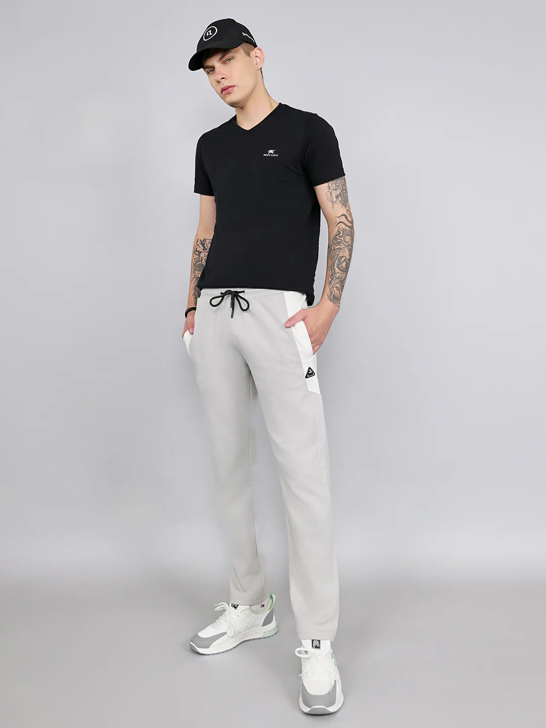 Rock.it Men Light Grey Solid Smart Fit Lower - Image 6