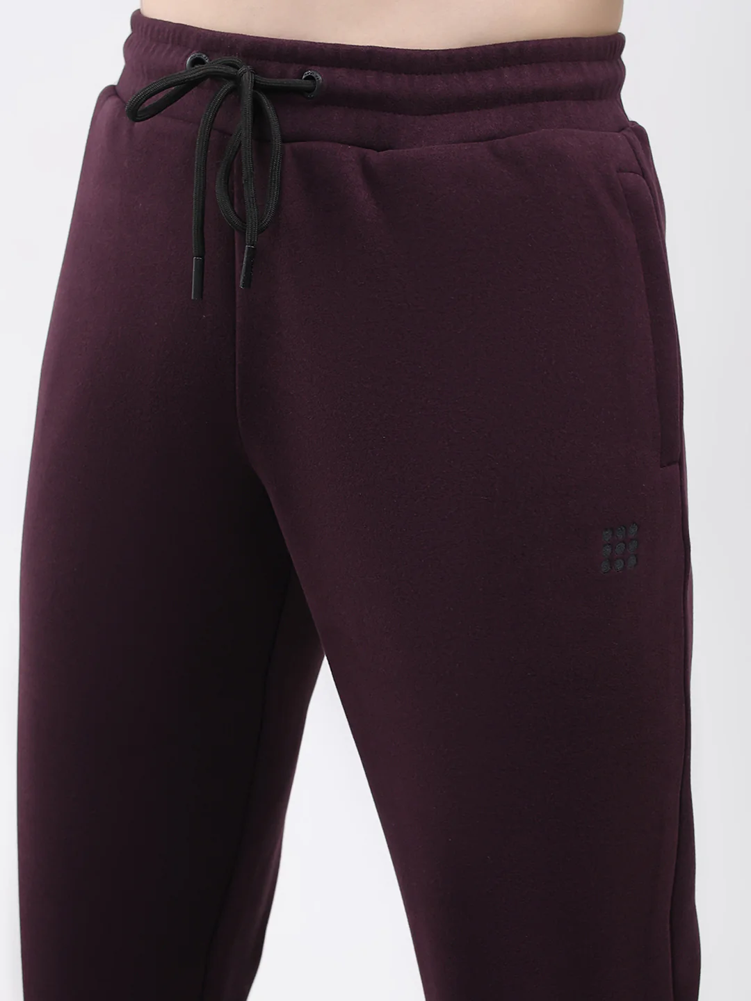 Rock.it Men Maroon Solid Regular Fit Winter Lower - Image 6