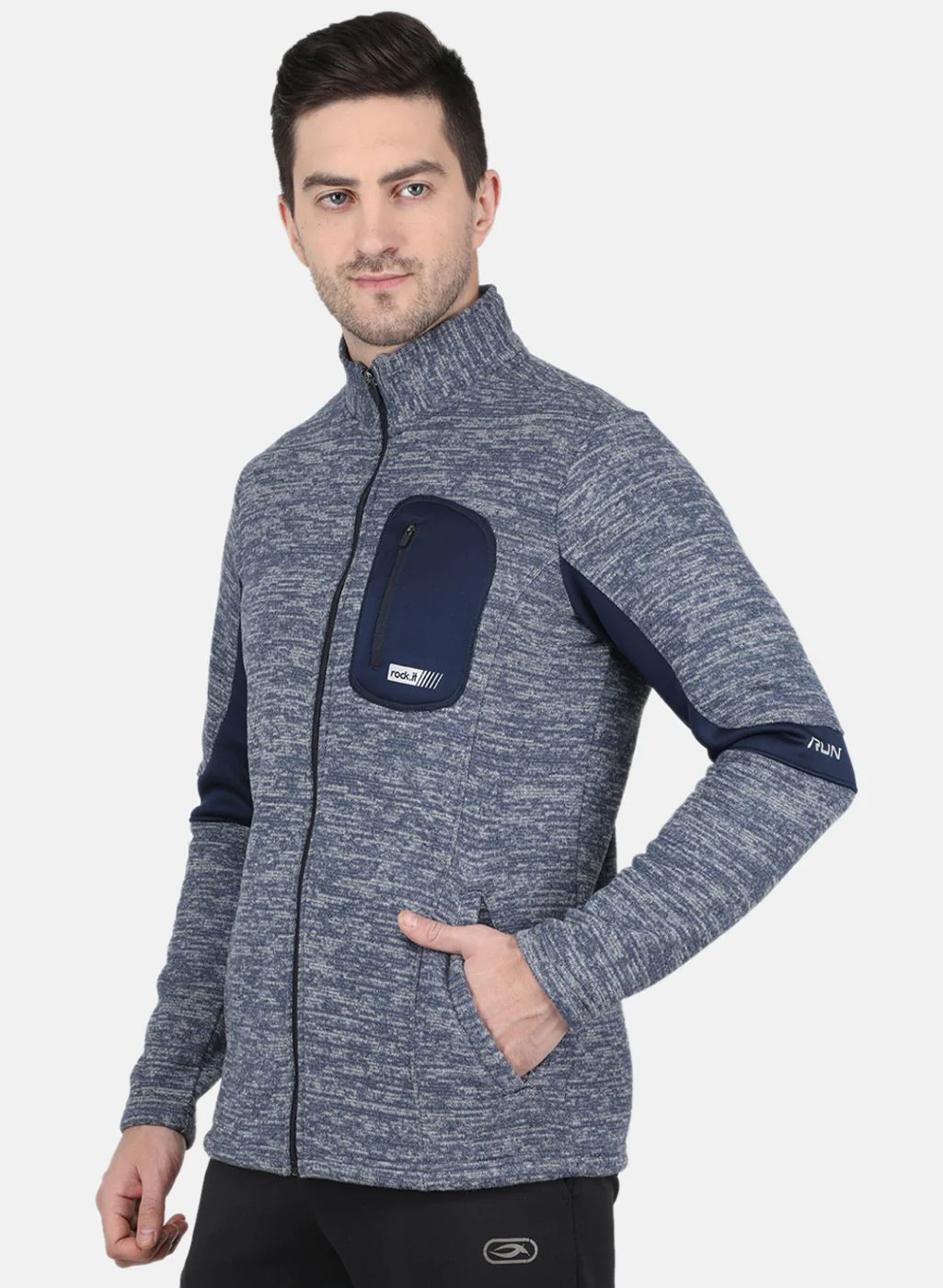 Rock.it Men Navy Blue Printed Sweatshirt - Image 2