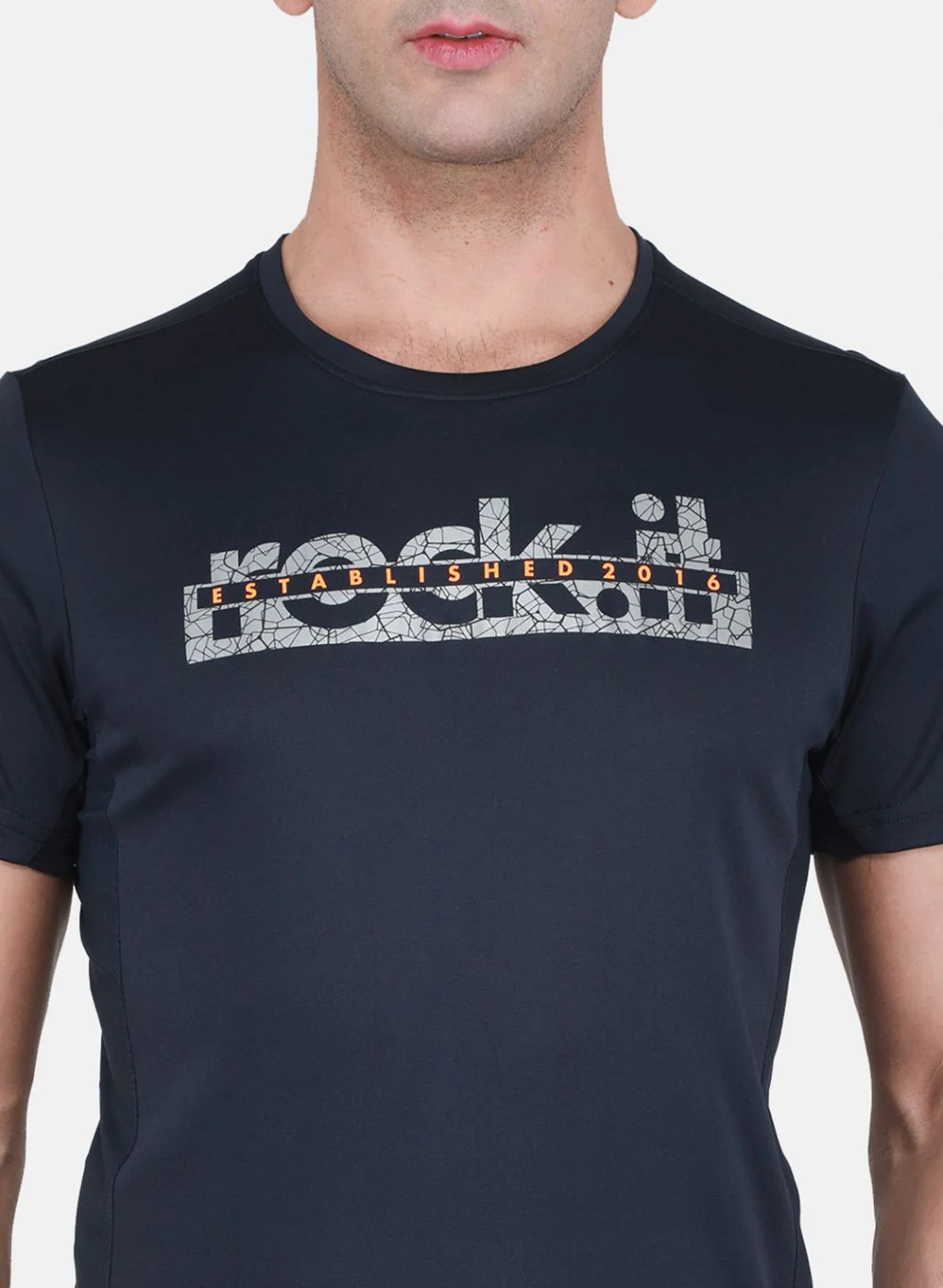 Rock.it Men Navy Blue Printed T-Shirt - Image 5