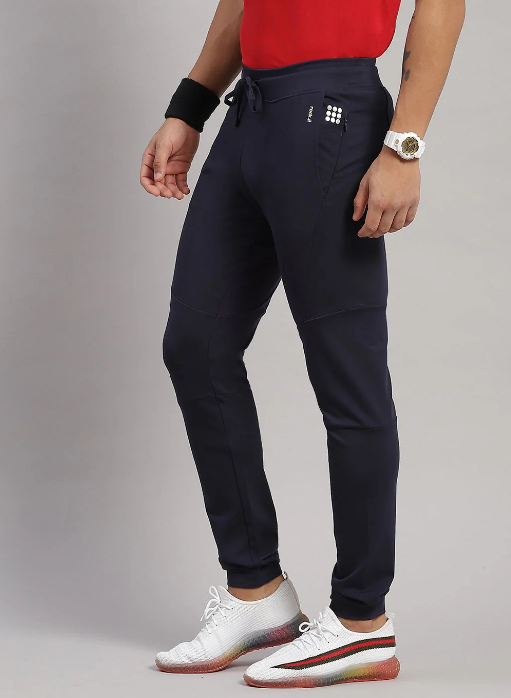 Rock.it Men Navy Blue Regular Fit Jogger - Image 2