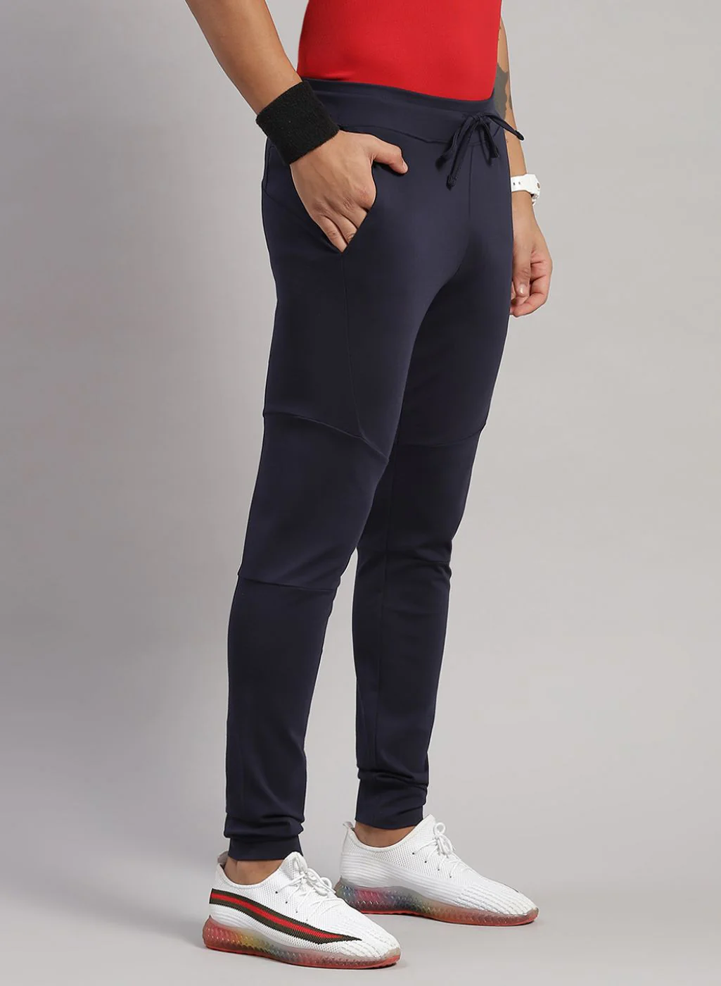 Rock.it Men Navy Blue Regular Fit Jogger - Image 3