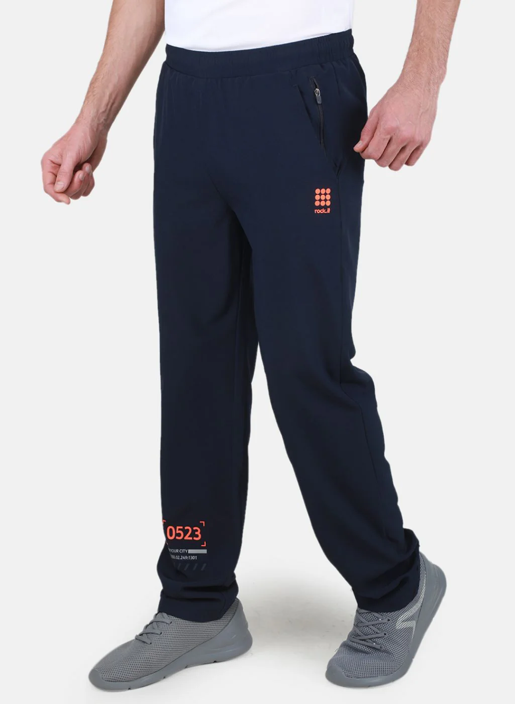 Rock.it Men Navy Blue Regular Fit Lower - Image 2