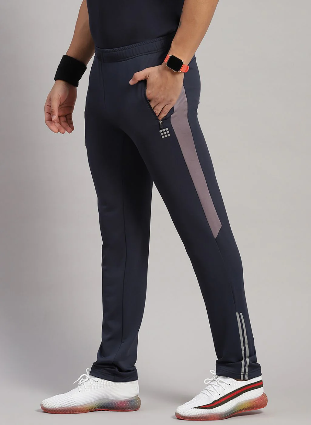 Rock.it Men Navy Blue Regular Fit Lower - Image 2
