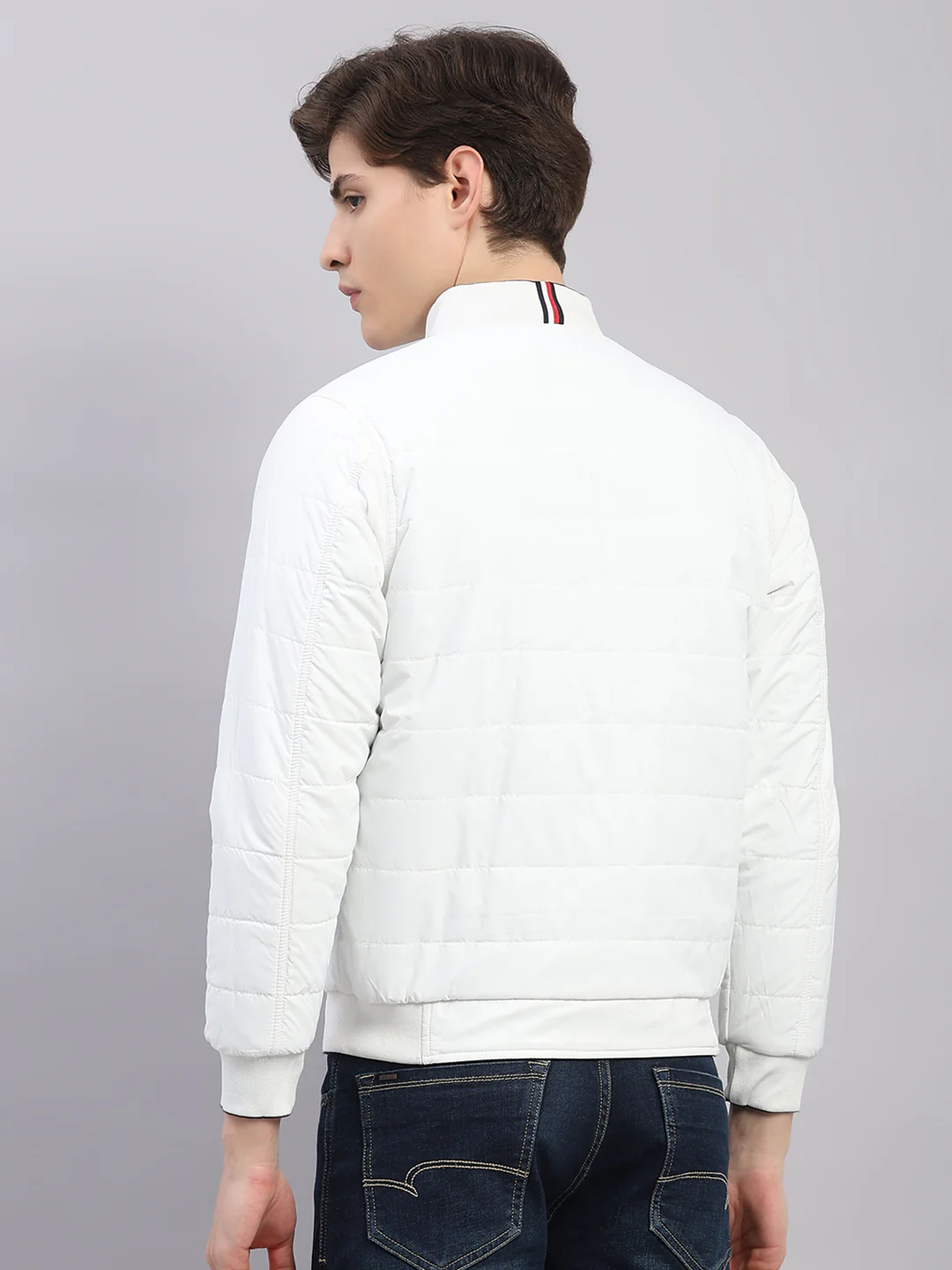 Rock.it Men Navy Blue Solid Hooded Full Sleeve Reversible Jacket - Image 8