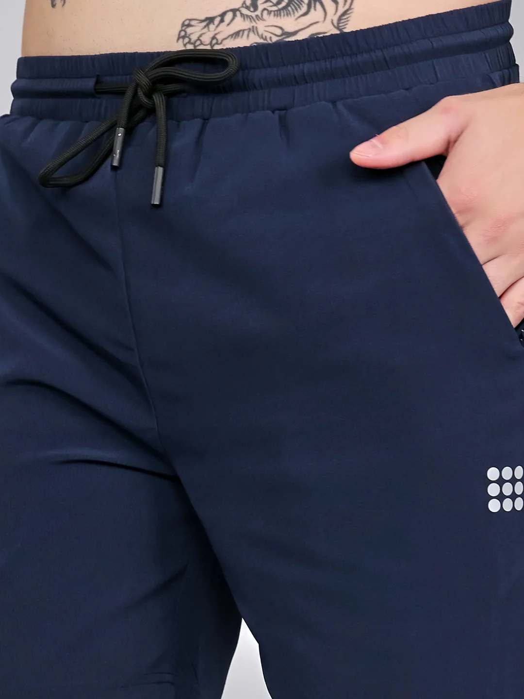 Rock.it Men Navy Blue Solid Regular Fit Shorts - Image 5