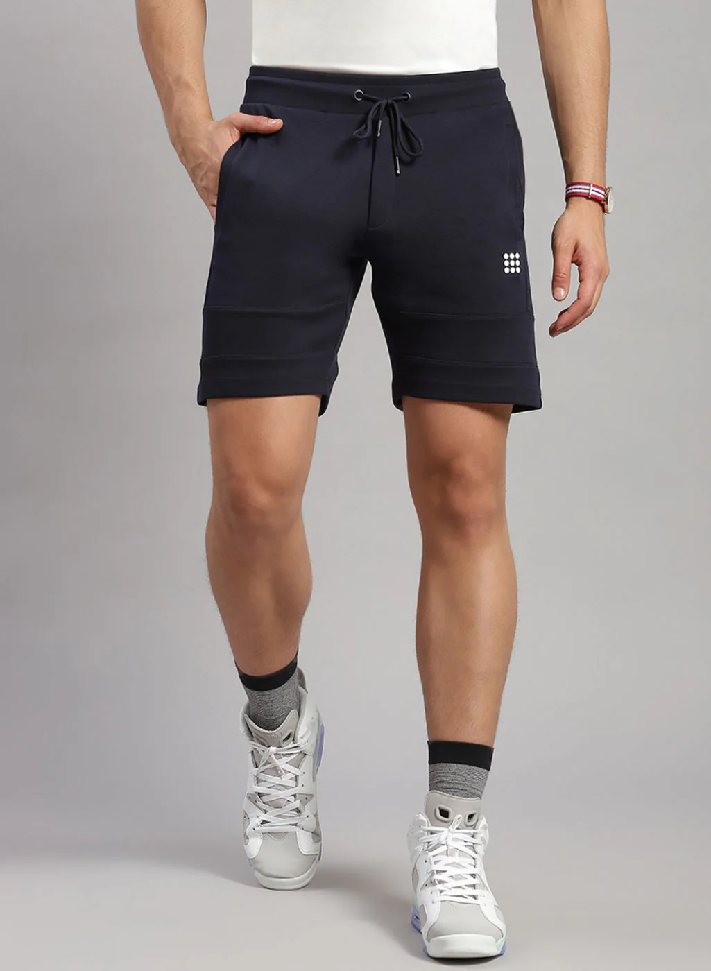Rock.it Men Navy Blue Solid Short - Image 3