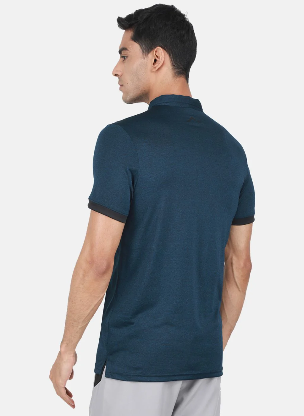 Rock.it Men Navy Blue Solid T-Shirt - Image 3