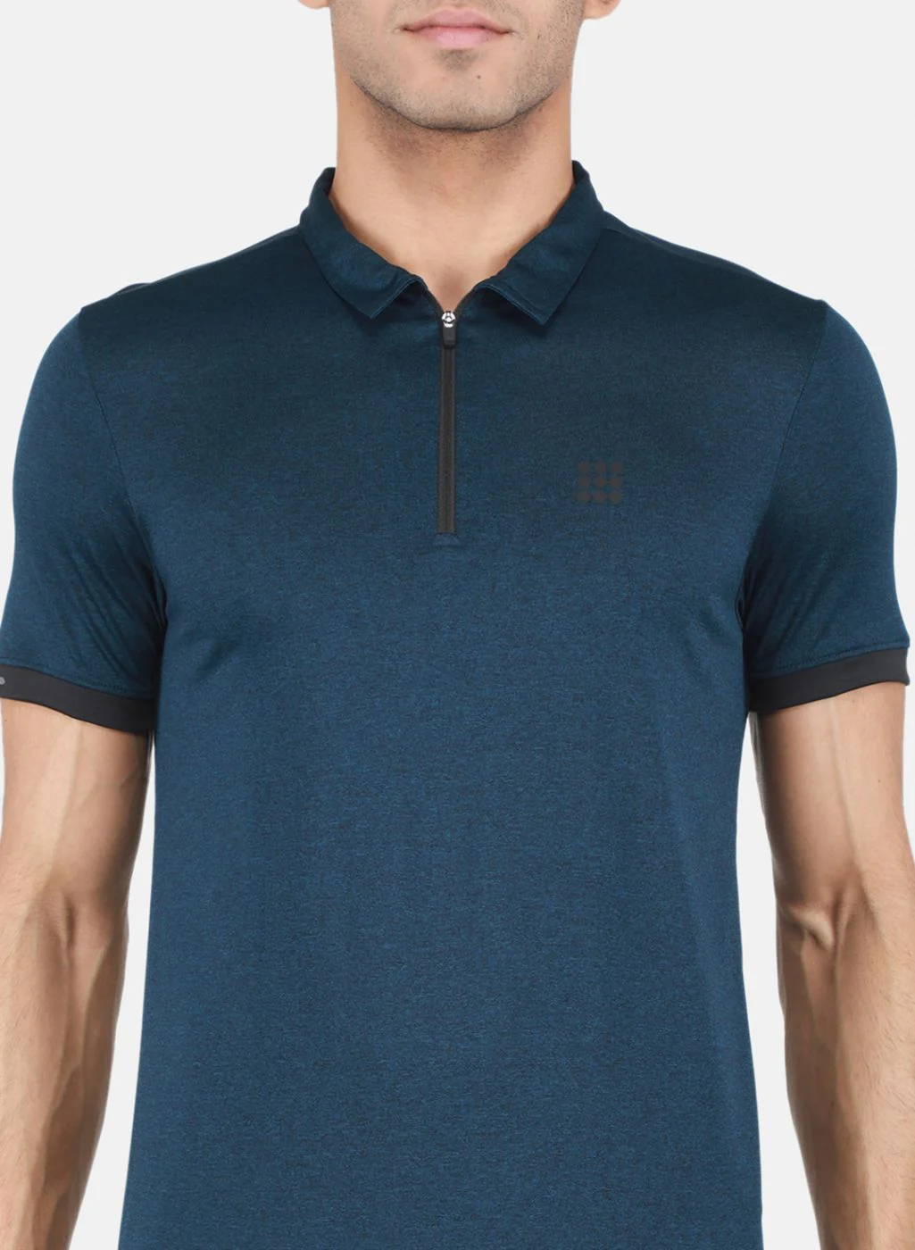 Rock.it Men Navy Blue Solid T-Shirt - Image 5