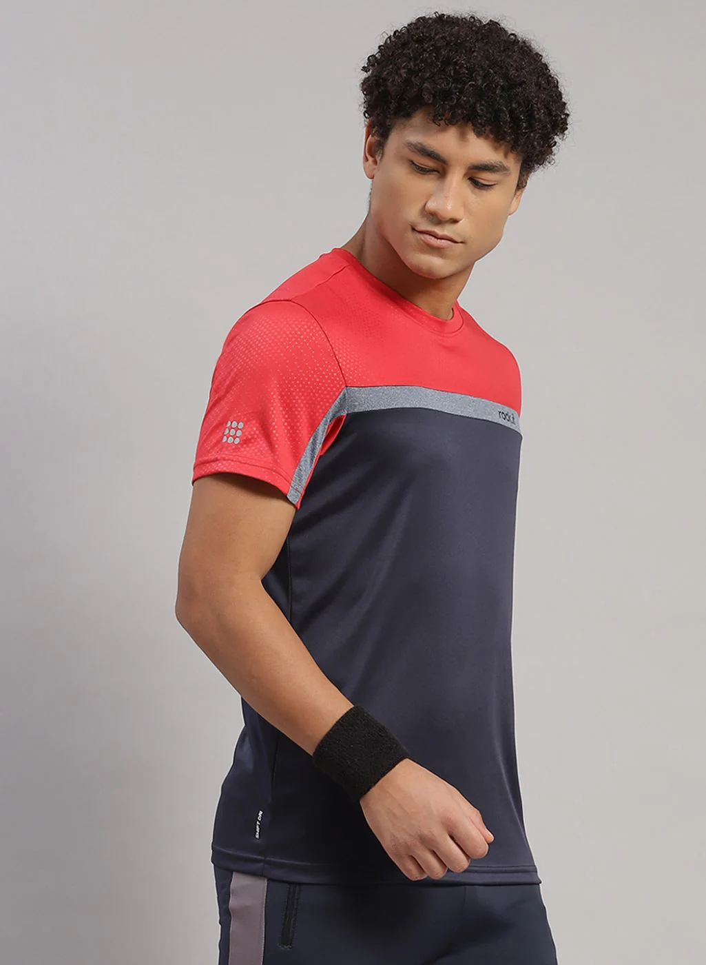 Rock.it Men Navy Blue Solid T-Shirt - Image 3
