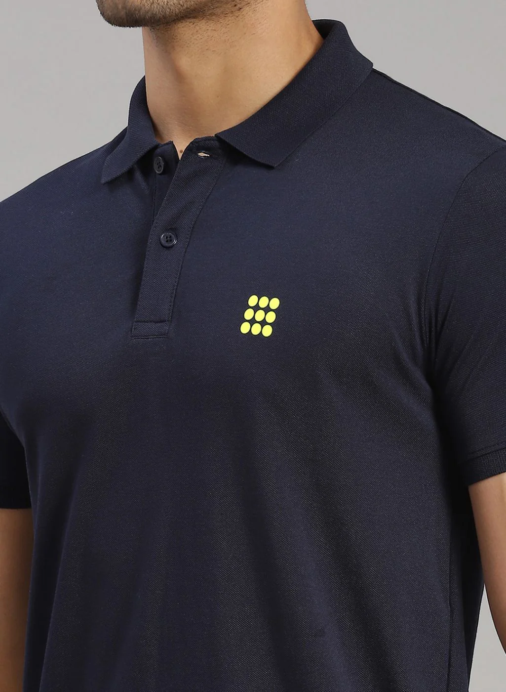 Rock.it Men Navy Blue Solid T-Shirt - Image 6