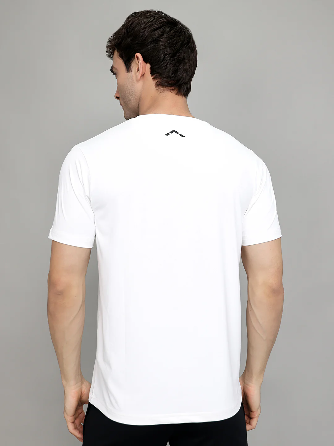 Rock.it Men Off White Solid Round Neck Half Sleeve T-Shirt - Image 4